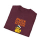 Duck Hunting Season Open – Retro Rubber Duck Captain Adults Unisex Cruise T-Shirt