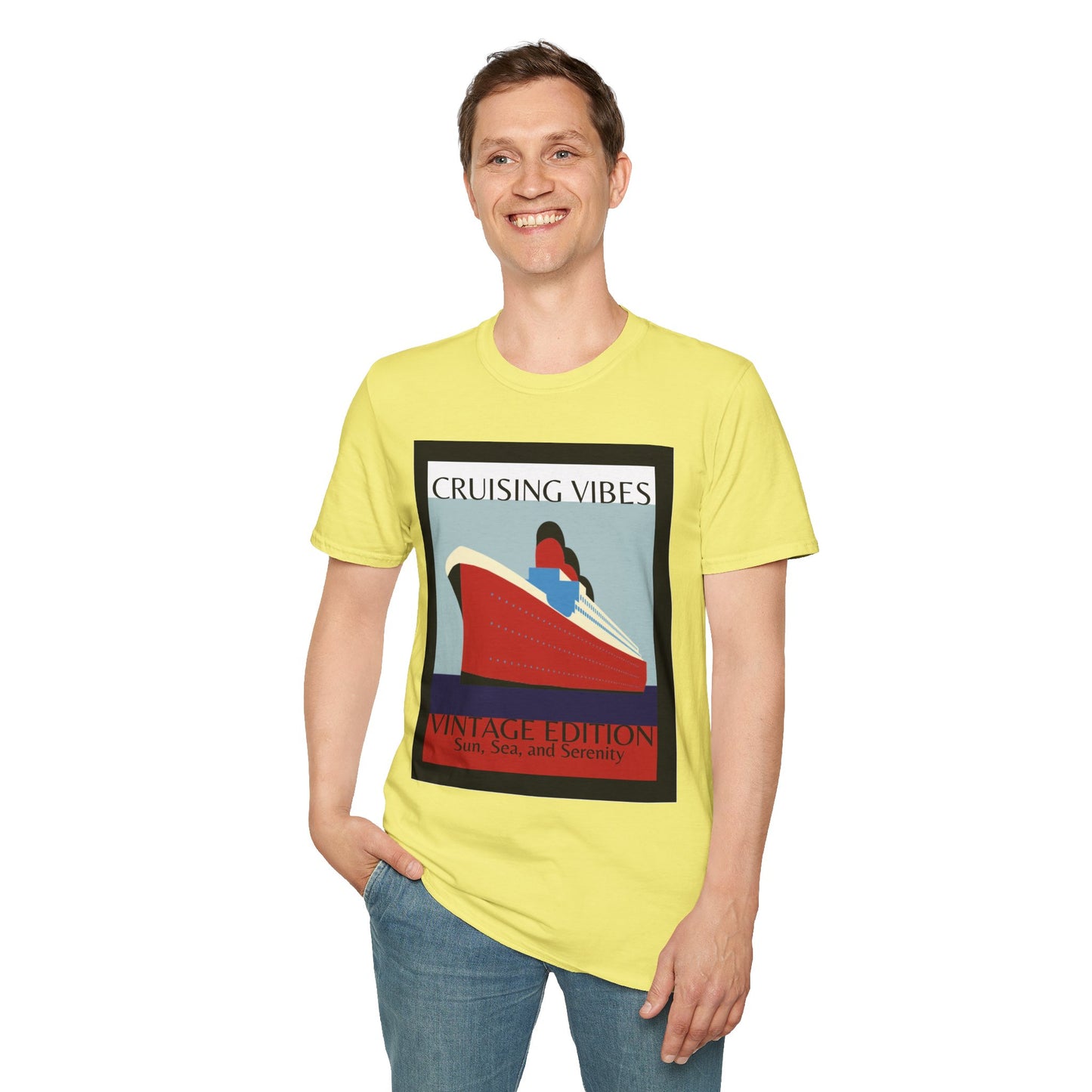 “Cruising Vibes" T-Shirt | Relaxed Cruise Vacation Tee for Men & Women