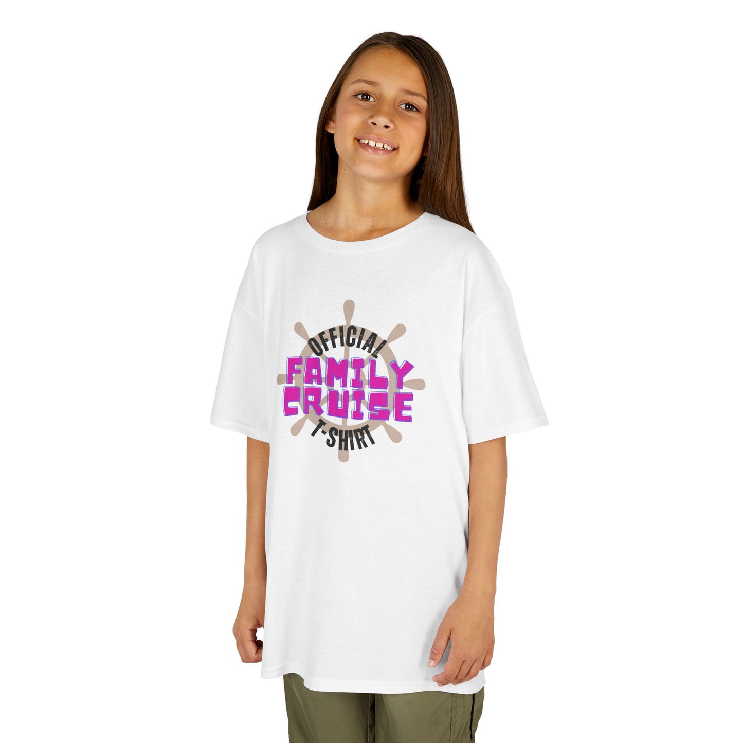 "Official Family Cruise Shirt" (1960s Style) Kids Heavy Cotton Tee