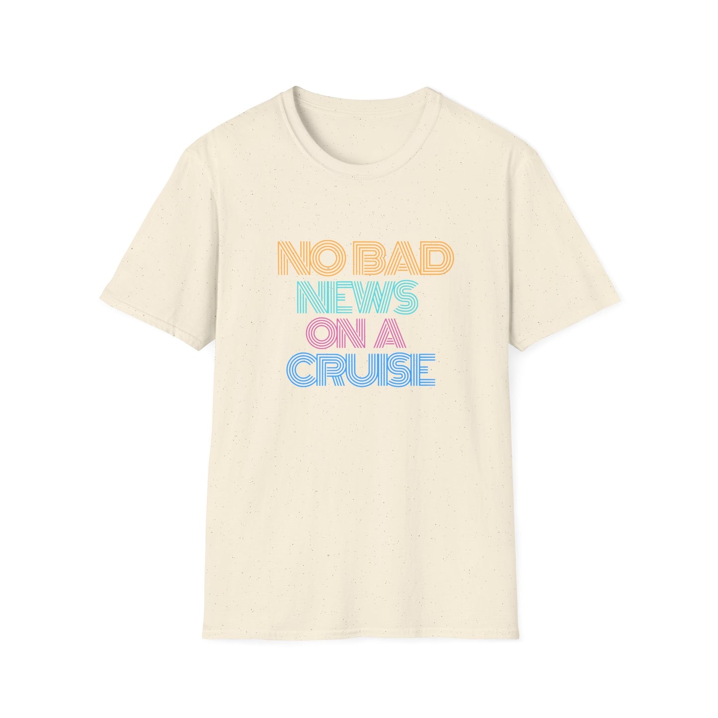 “No Bad News on a Cruise" T-Shirt | Fun Cruise Vacation Tee for Men & Women”