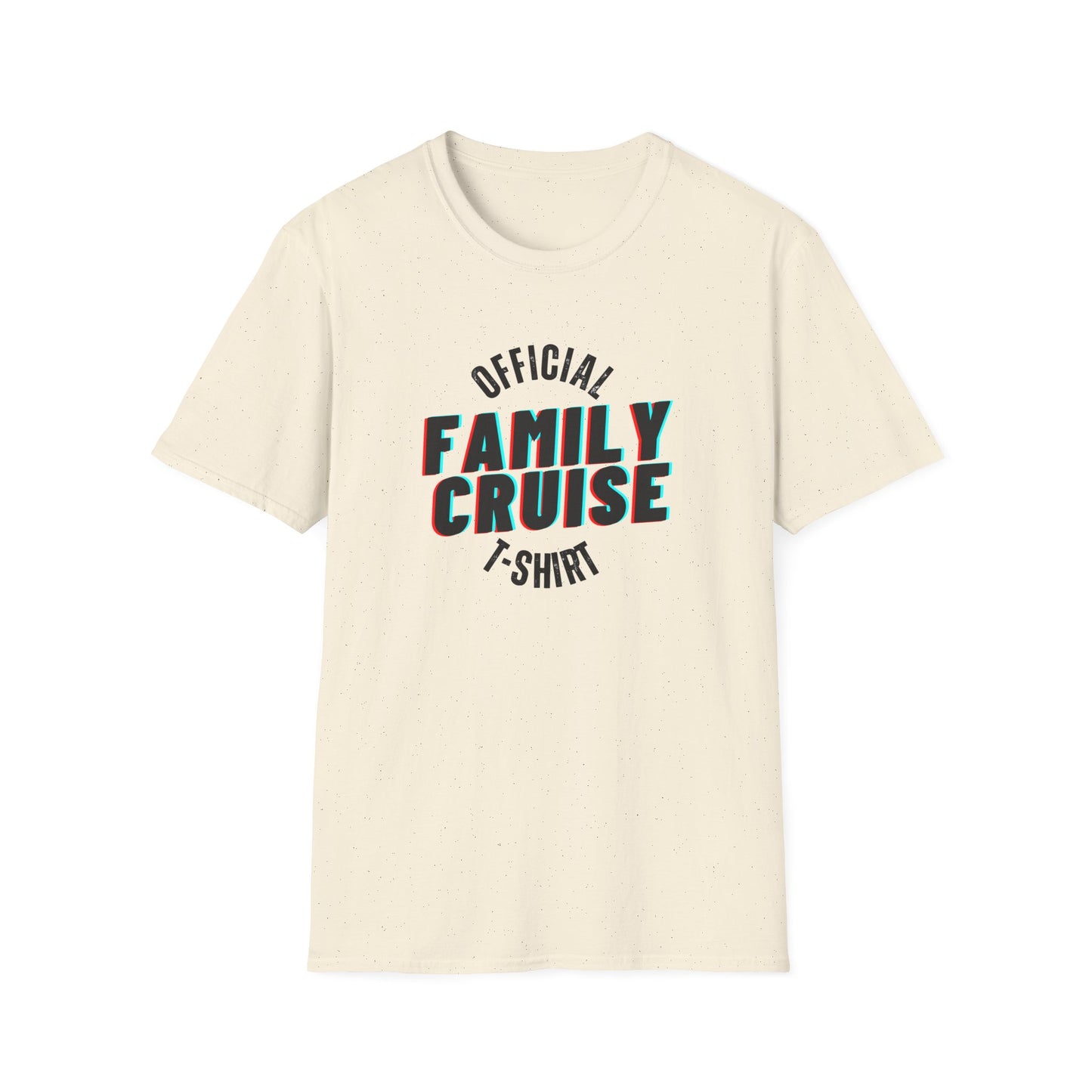 “Official Family Cruise" T-Shirt | 1980s Retro Cruise Tee for Families & Groups