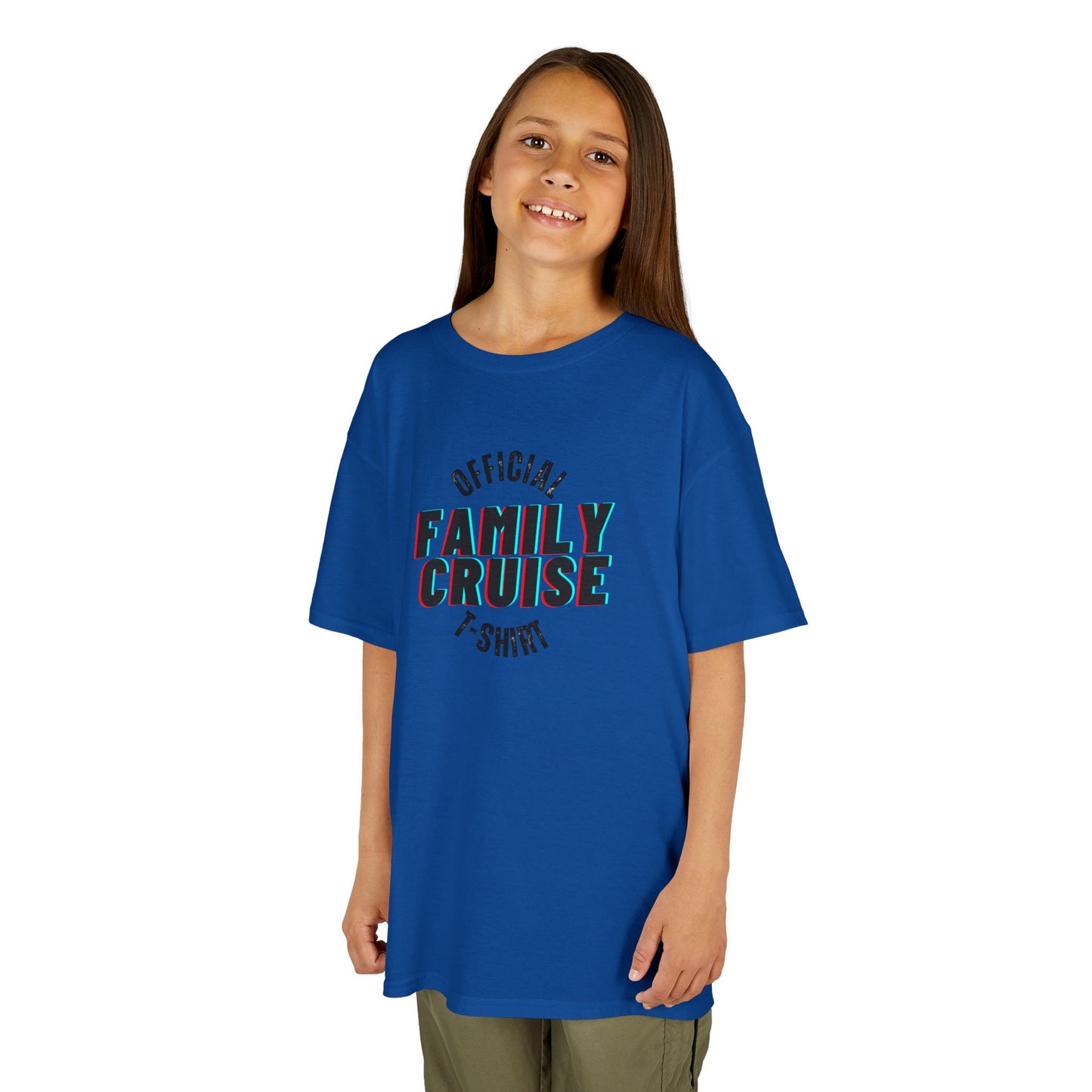 “Official Family Cruise" Kids T-Shirt | 1980s Retro Family Cruise Tee