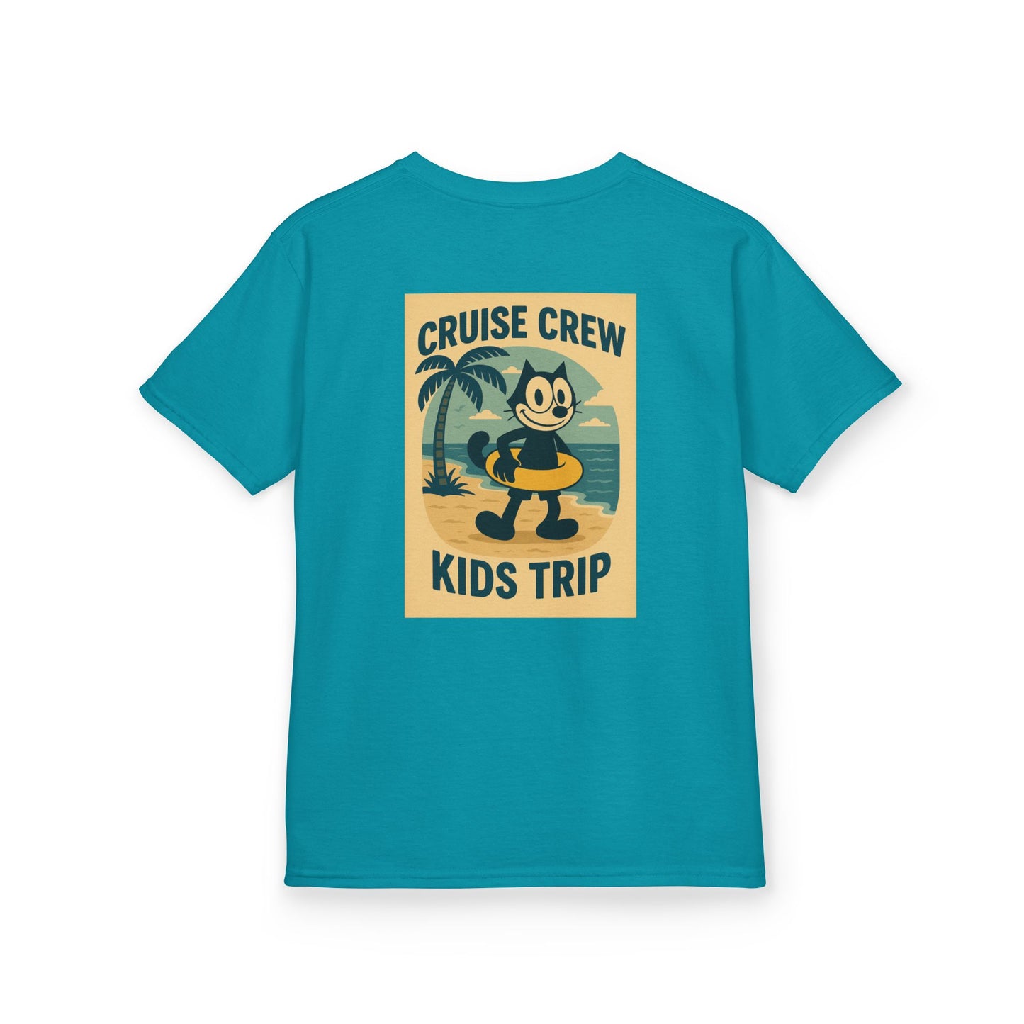 Cruise Crew – Kids Trip Beach Vintage Cartoon T-Shirt (Public Domain Felix the Cat)
