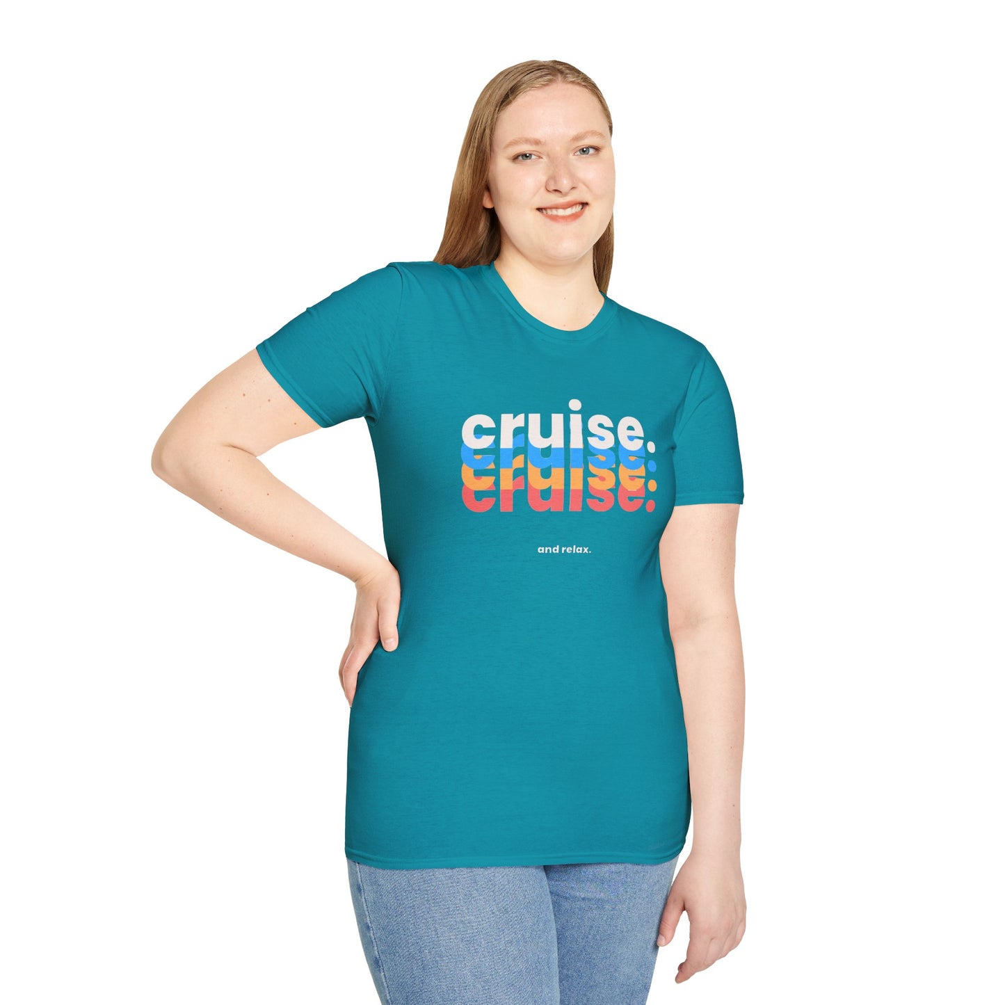 “Cruise and Relax" T-Shirt | Casual Cruise Vacation Tee for Men & Women