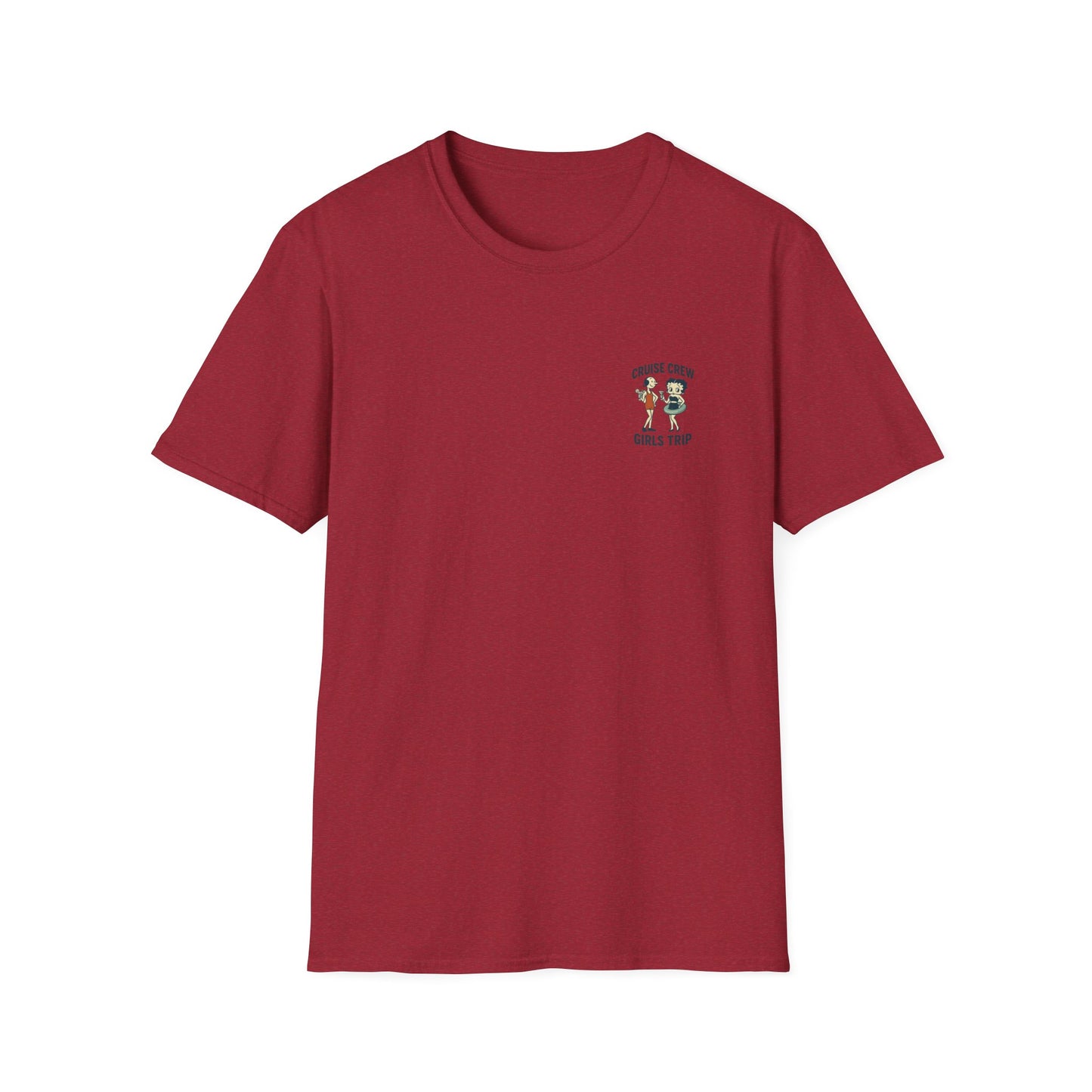 Cruise Crew – Girls Trip Ship Deck Vintage Cartoon T-Shirt (Public Domain Betty Boop & Olive Oyl)