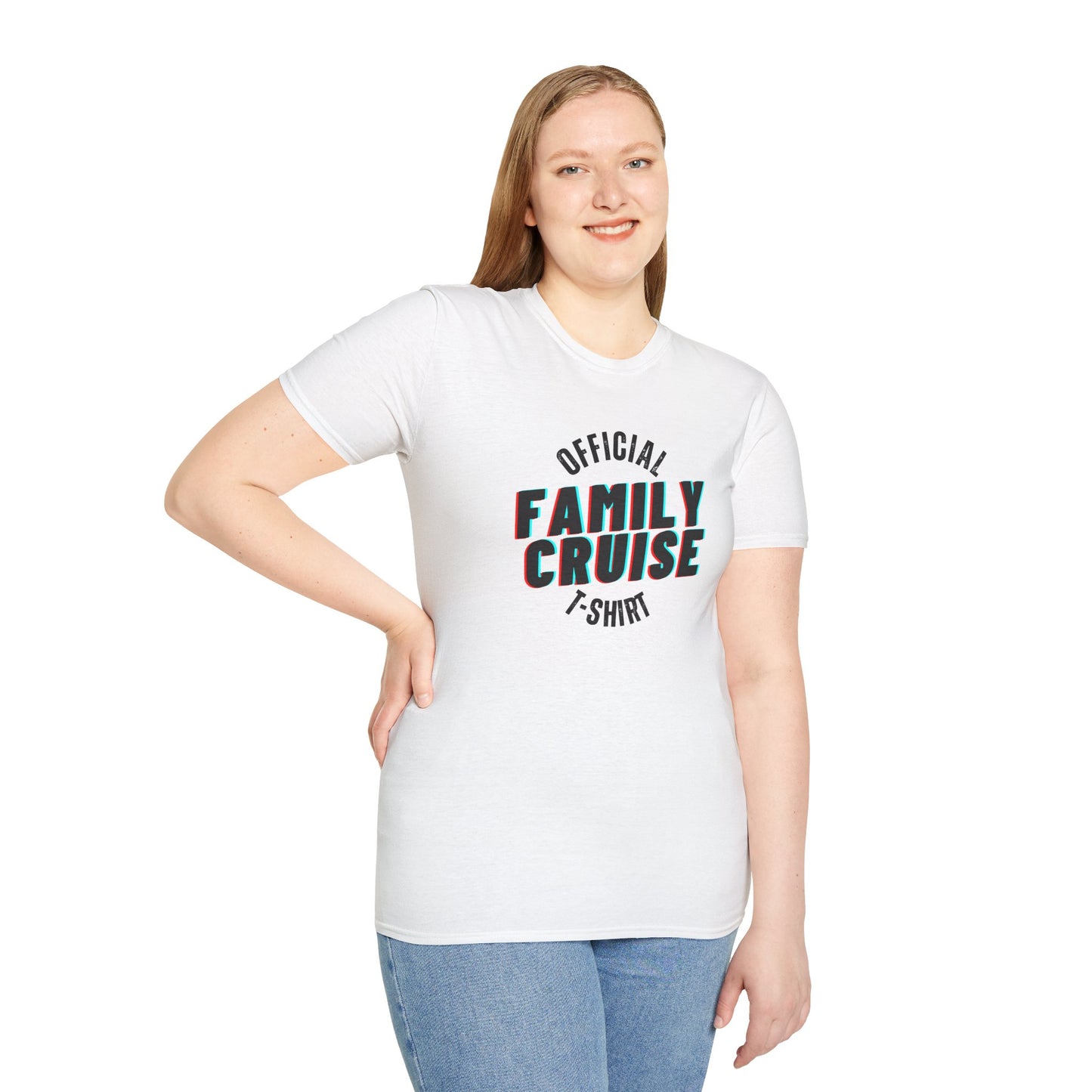 “Official Family Cruise" T-Shirt | 1980s Retro Cruise Tee for Families & Groups