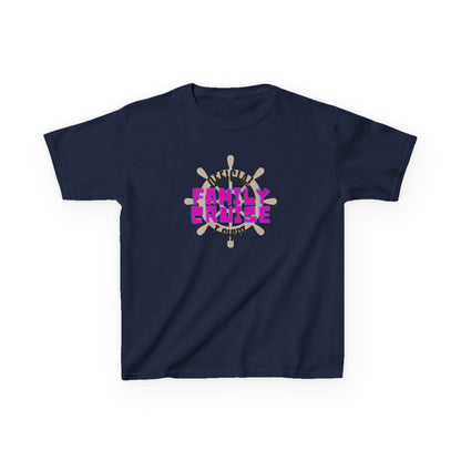 "Official Family Cruise Shirt" (1960s Style) Kids Heavy Cotton Tee