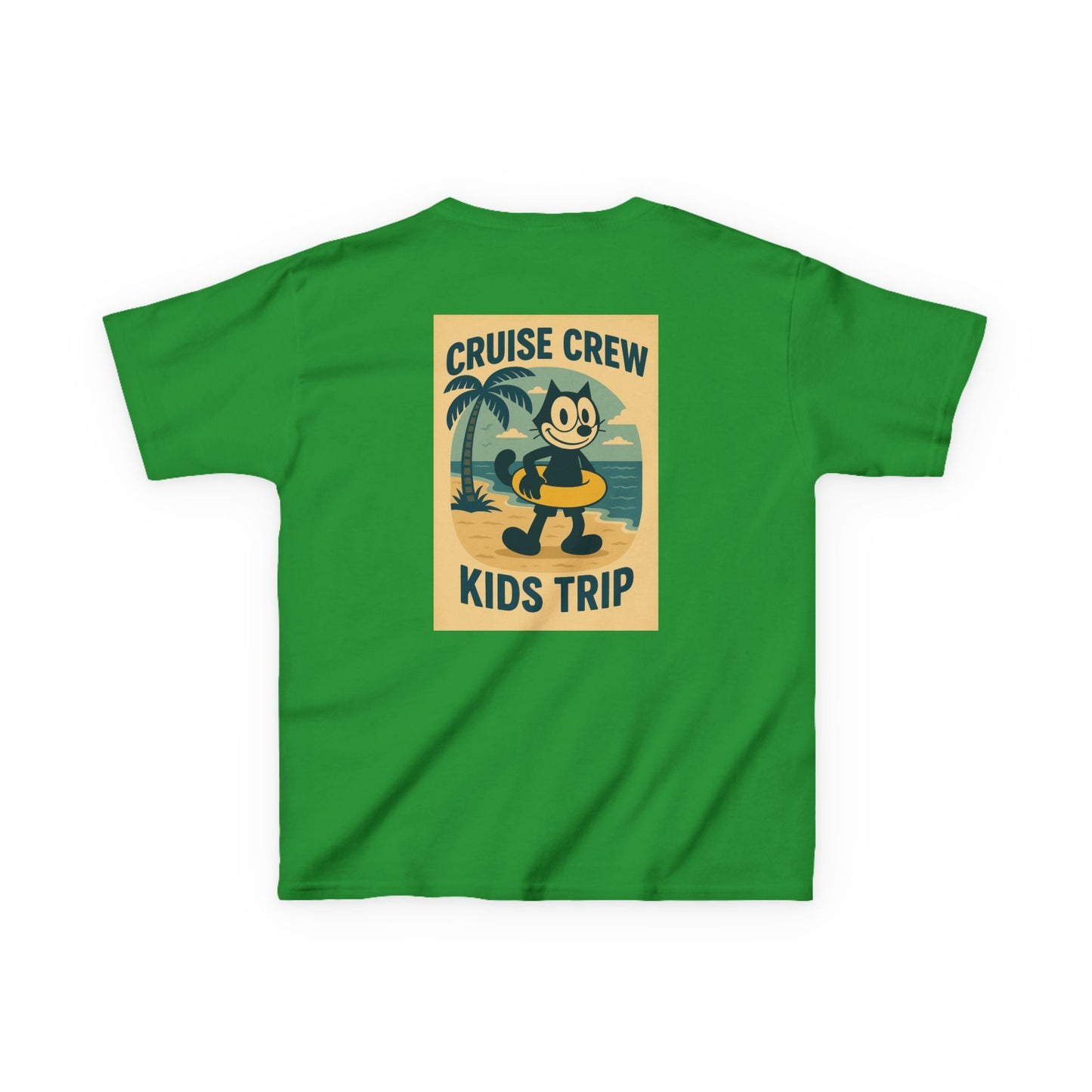 Cruise Crew – Kids Trip Beach Vintage Cartoon T-Shirt (Public Domain Felix the Cat)