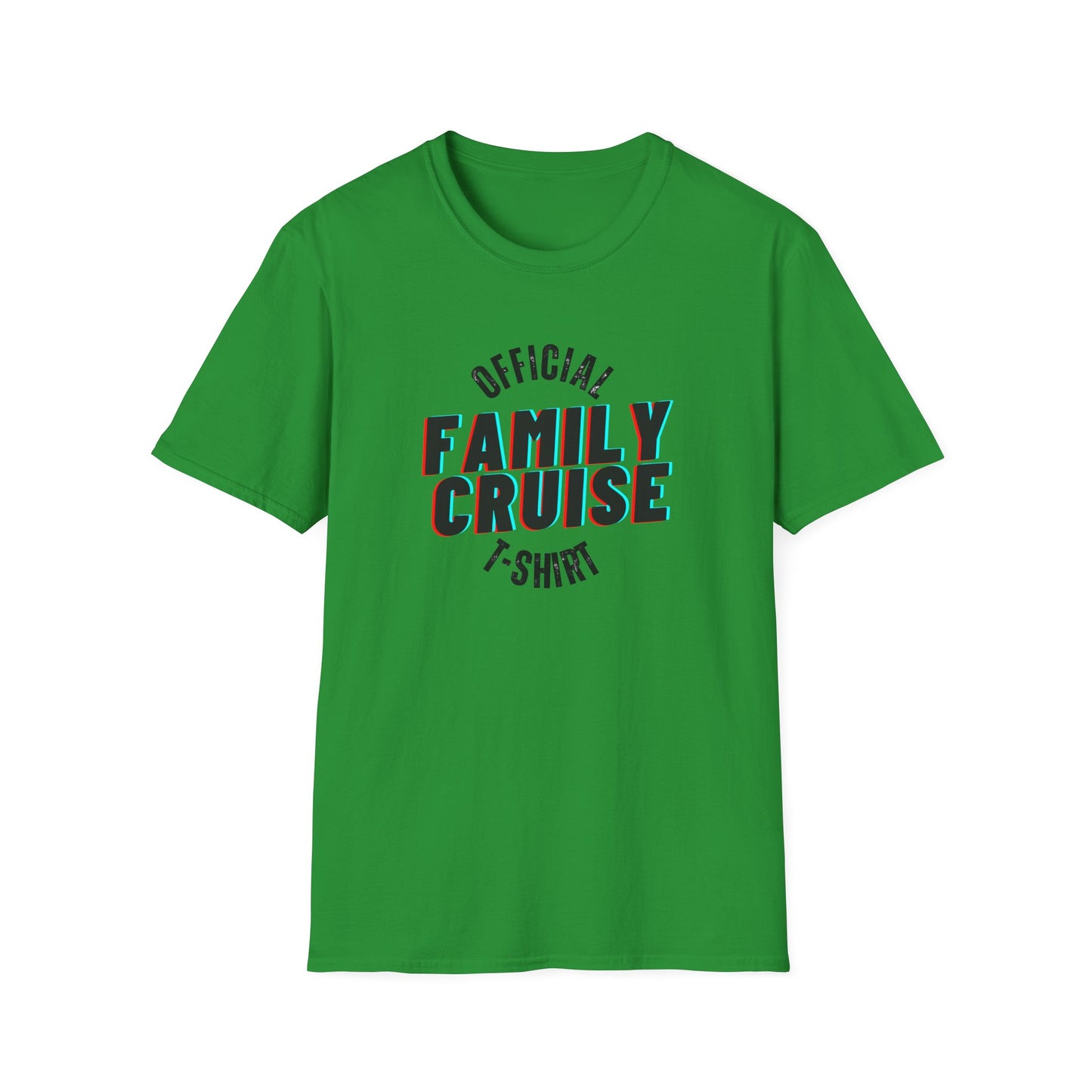 “Official Family Cruise" T-Shirt | 1980s Retro Cruise Tee for Families & Groups