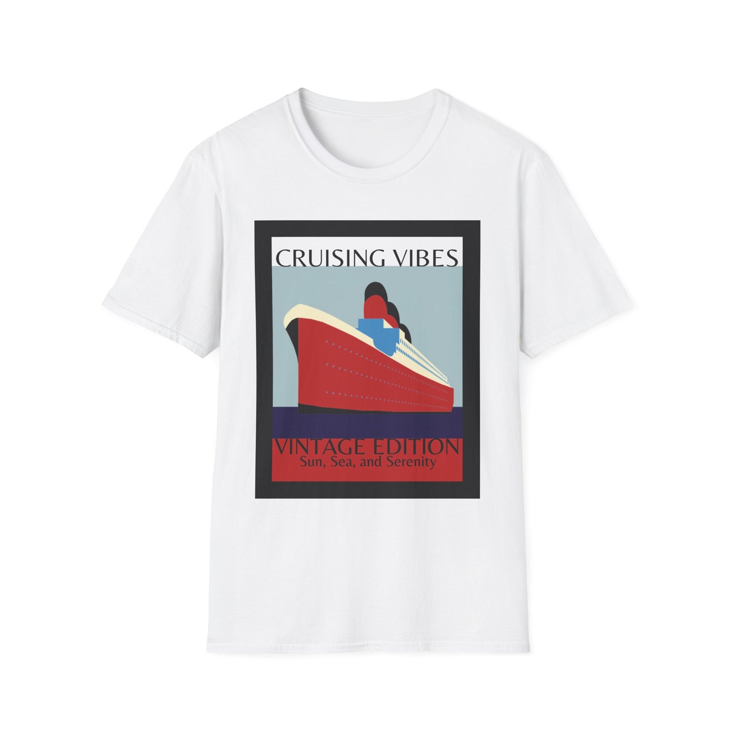 “Cruising Vibes" T-Shirt | Relaxed Cruise Vacation Tee for Men & Women