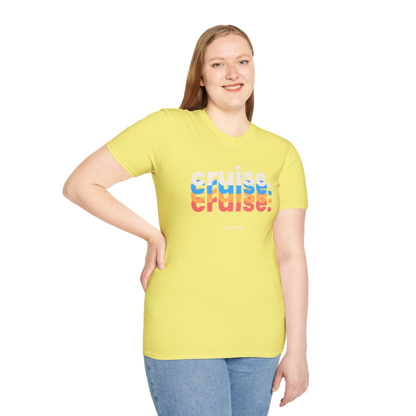 “Cruise and Relax" T-Shirt | Casual Cruise Vacation Tee for Men & Women