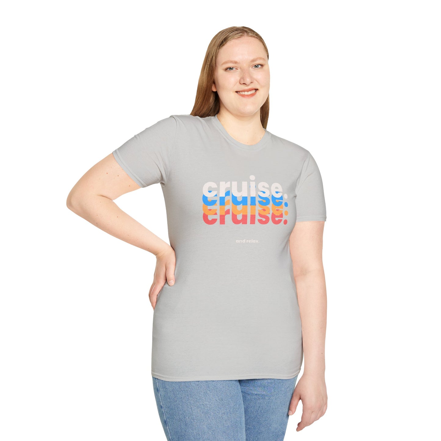 “Cruise and Relax" T-Shirt | Casual Cruise Vacation Tee for Men & Women