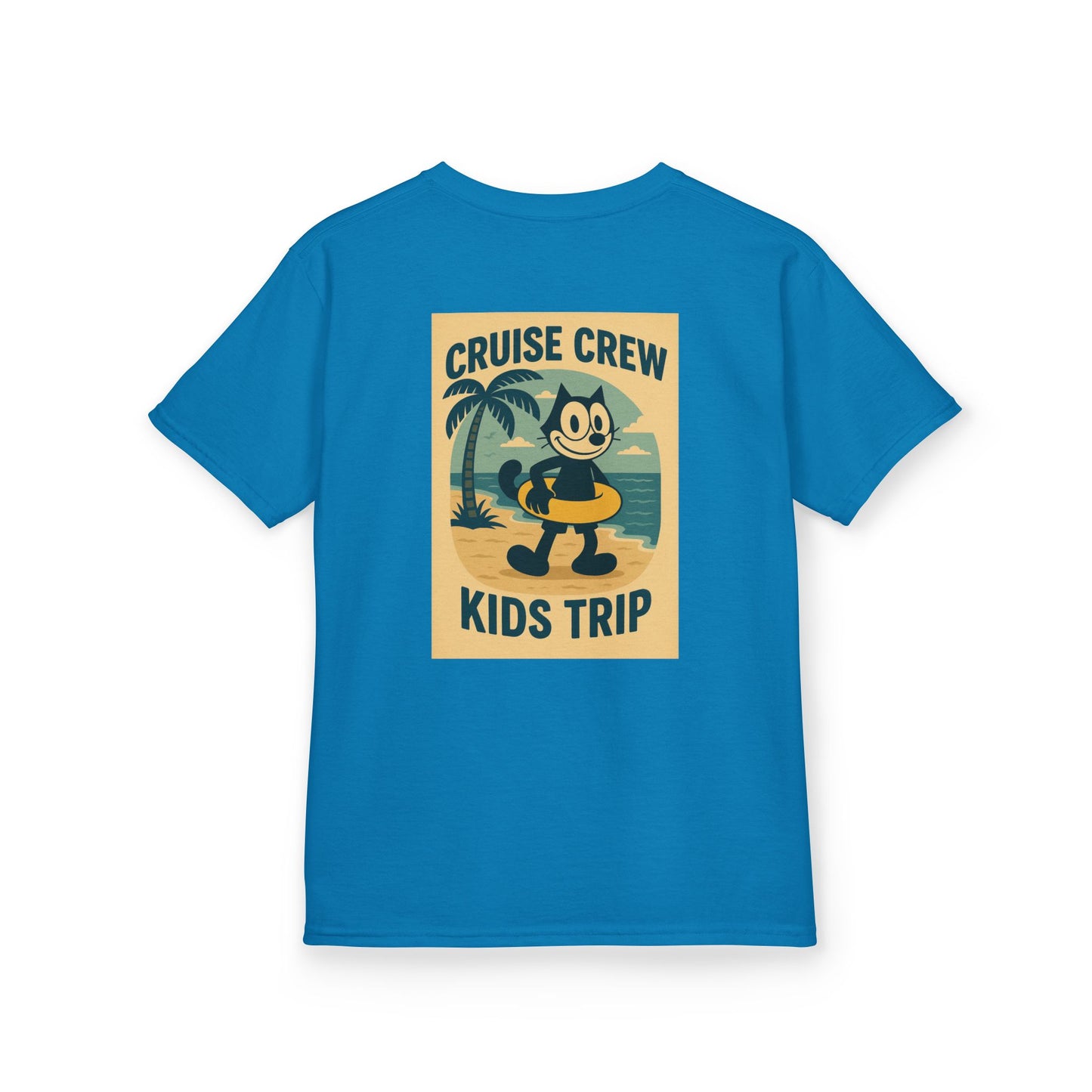 Cruise Crew – Kids Trip Beach Vintage Cartoon T-Shirt (Public Domain Felix the Cat)