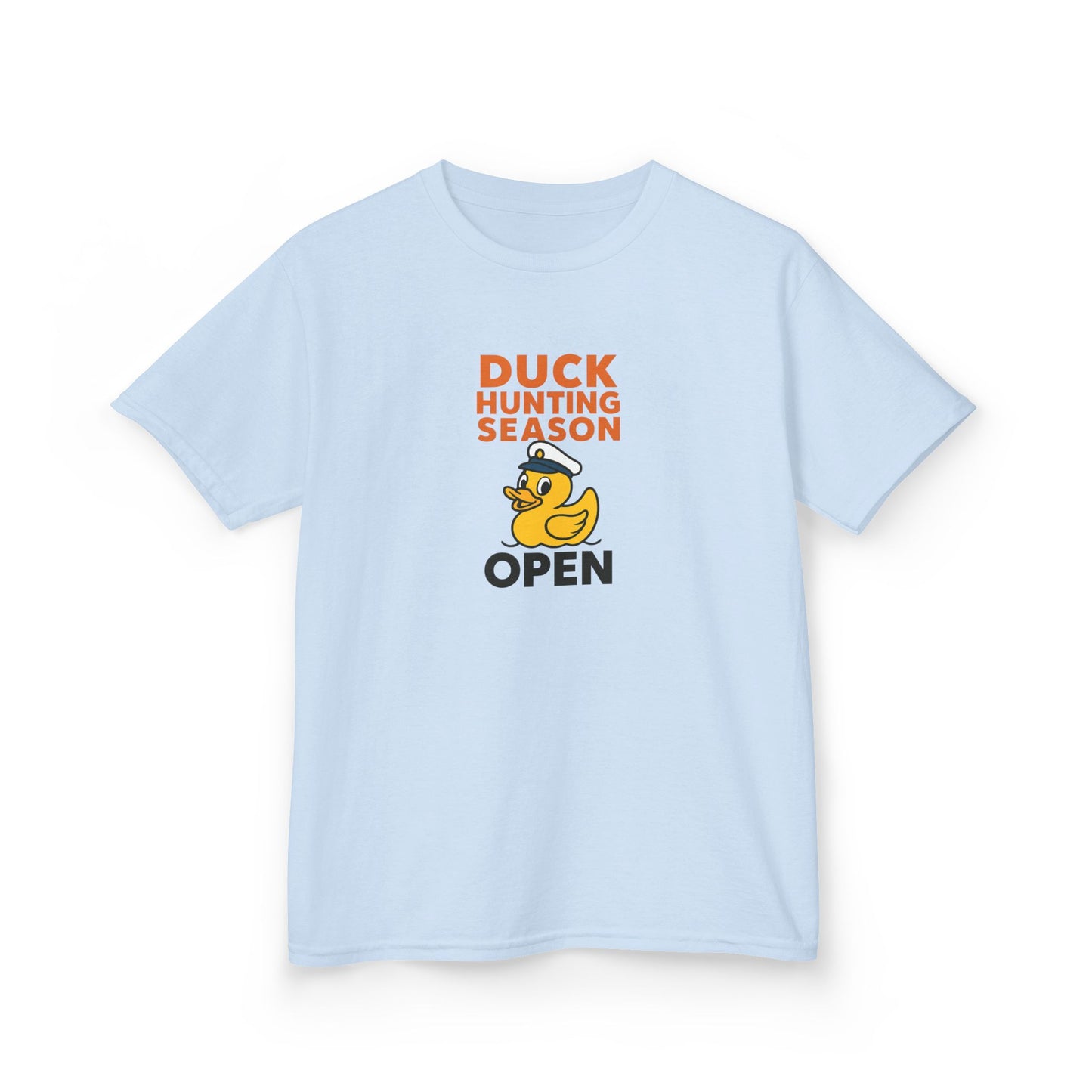 Duck Hunting Season Open – Retro Rubber Duck Captain Kids Cruise T-Shirt