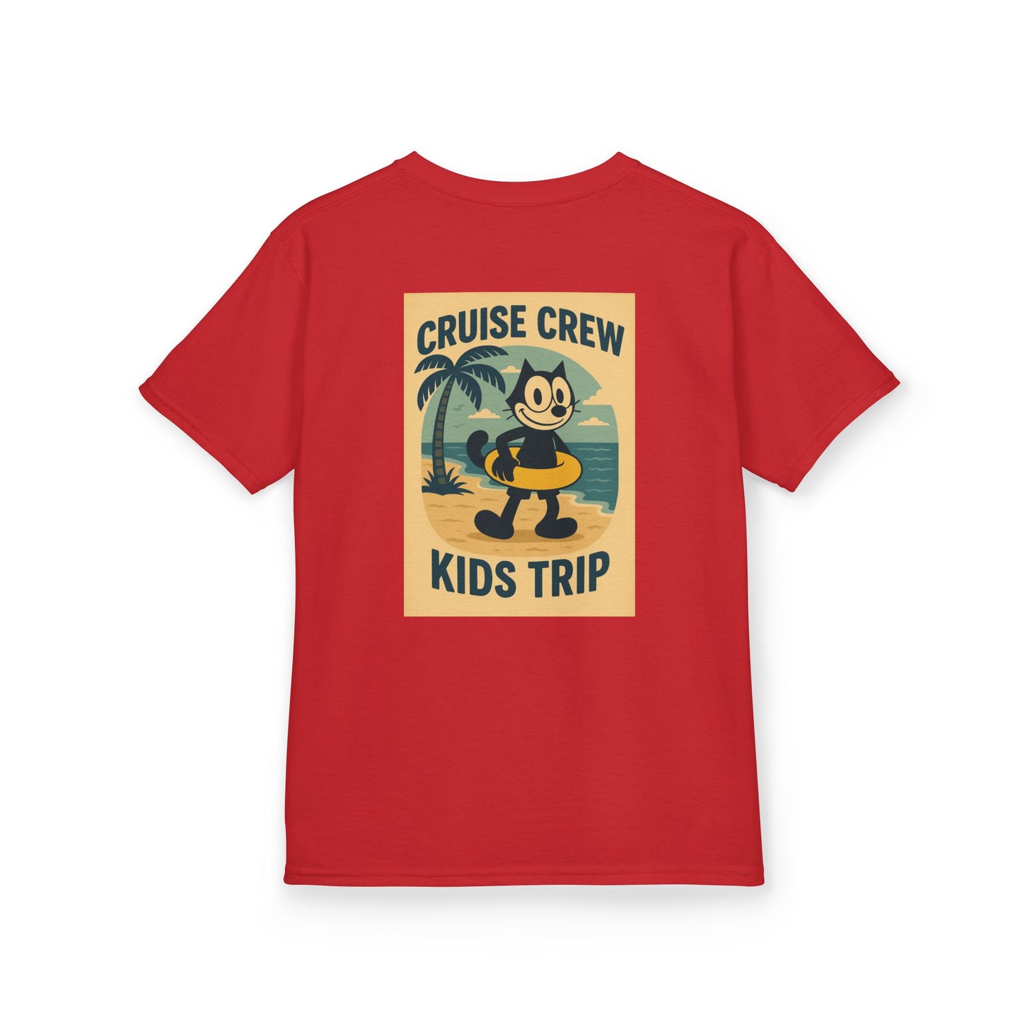 Cruise Crew – Kids Trip Beach Vintage Cartoon T-Shirt (Public Domain Felix the Cat)
