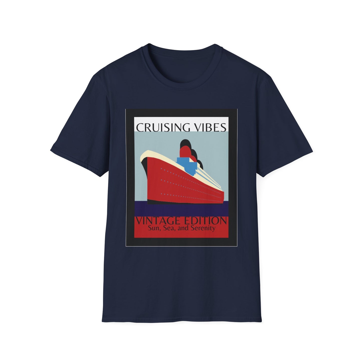 “Cruising Vibes" T-Shirt | Relaxed Cruise Vacation Tee for Men & Women