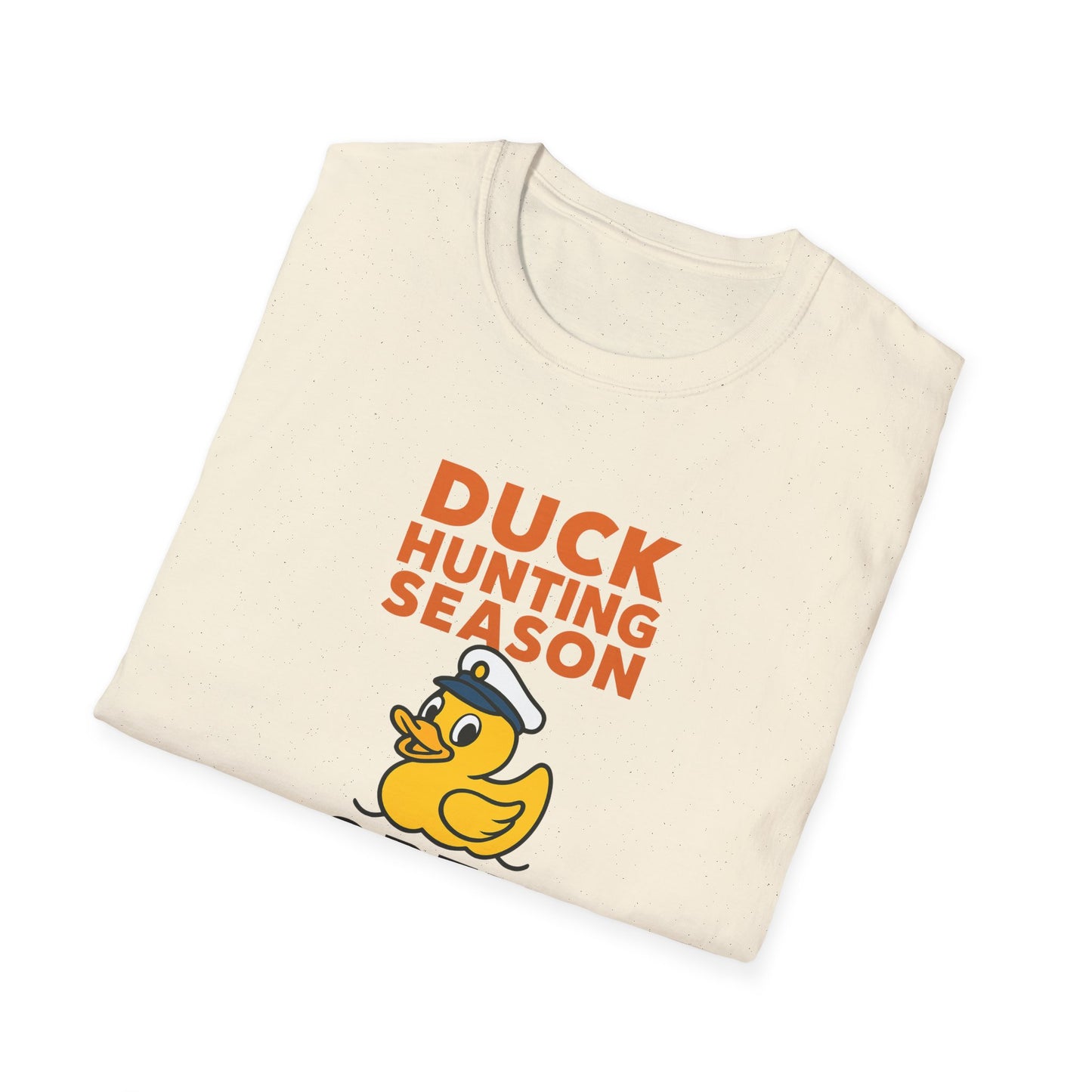 Duck Hunting Season Open – Retro Rubber Duck Captain Adults Unisex Cruise T-Shirt