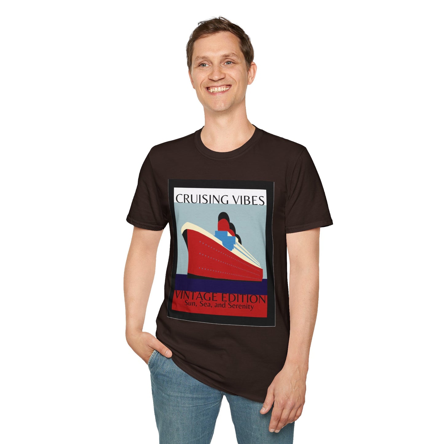 “Cruising Vibes" T-Shirt | Relaxed Cruise Vacation Tee for Men & Women
