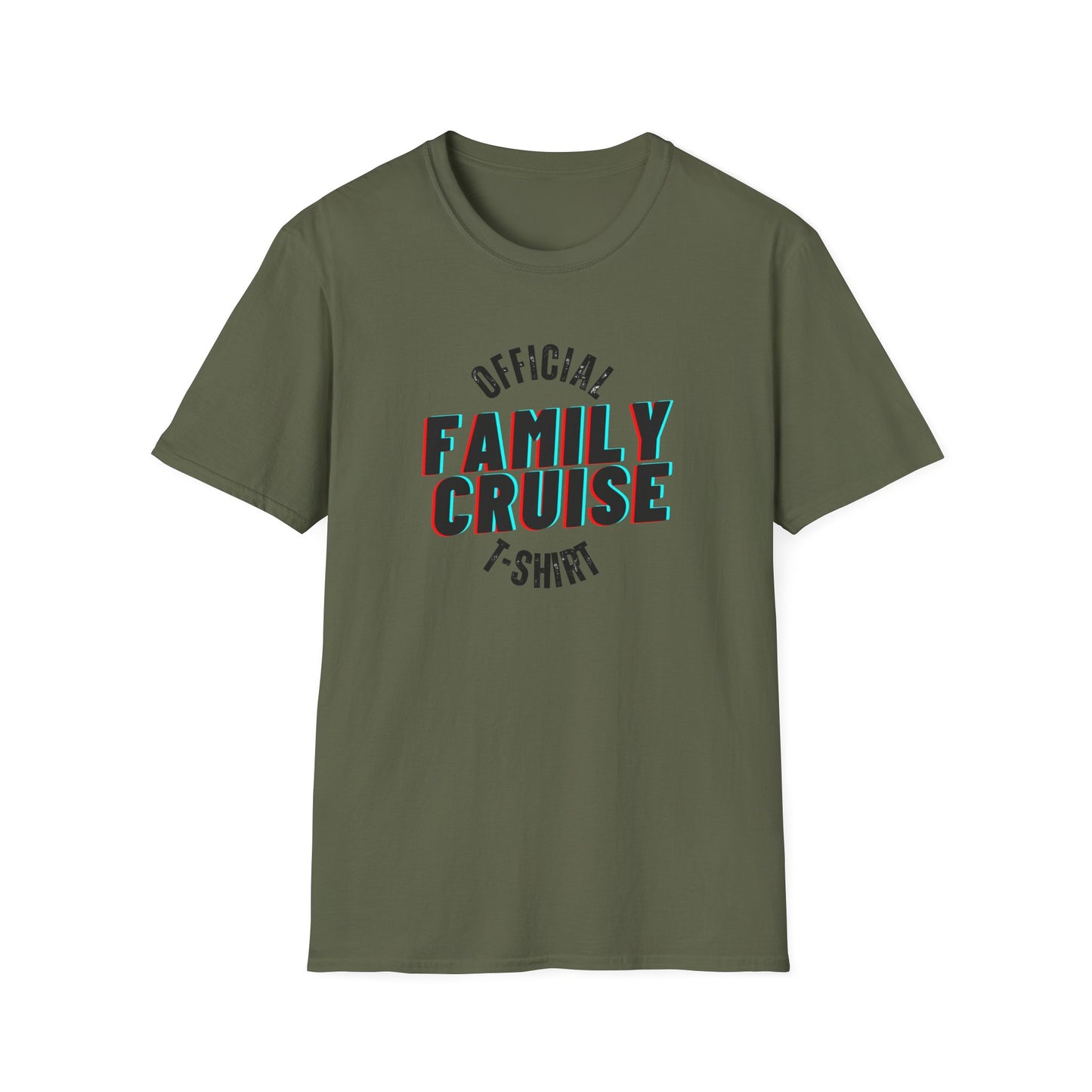 “Official Family Cruise" T-Shirt | 1980s Retro Cruise Tee for Families & Groups