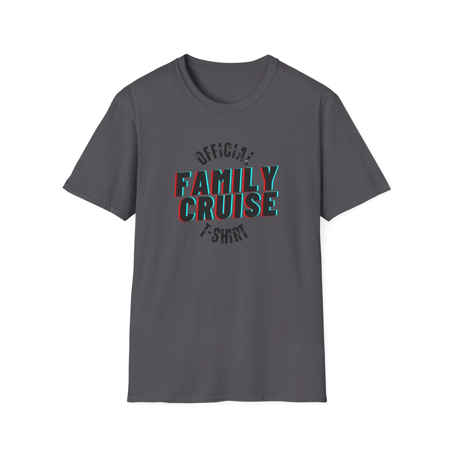 “Official Family Cruise" T-Shirt | 1980s Retro Cruise Tee for Families & Groups