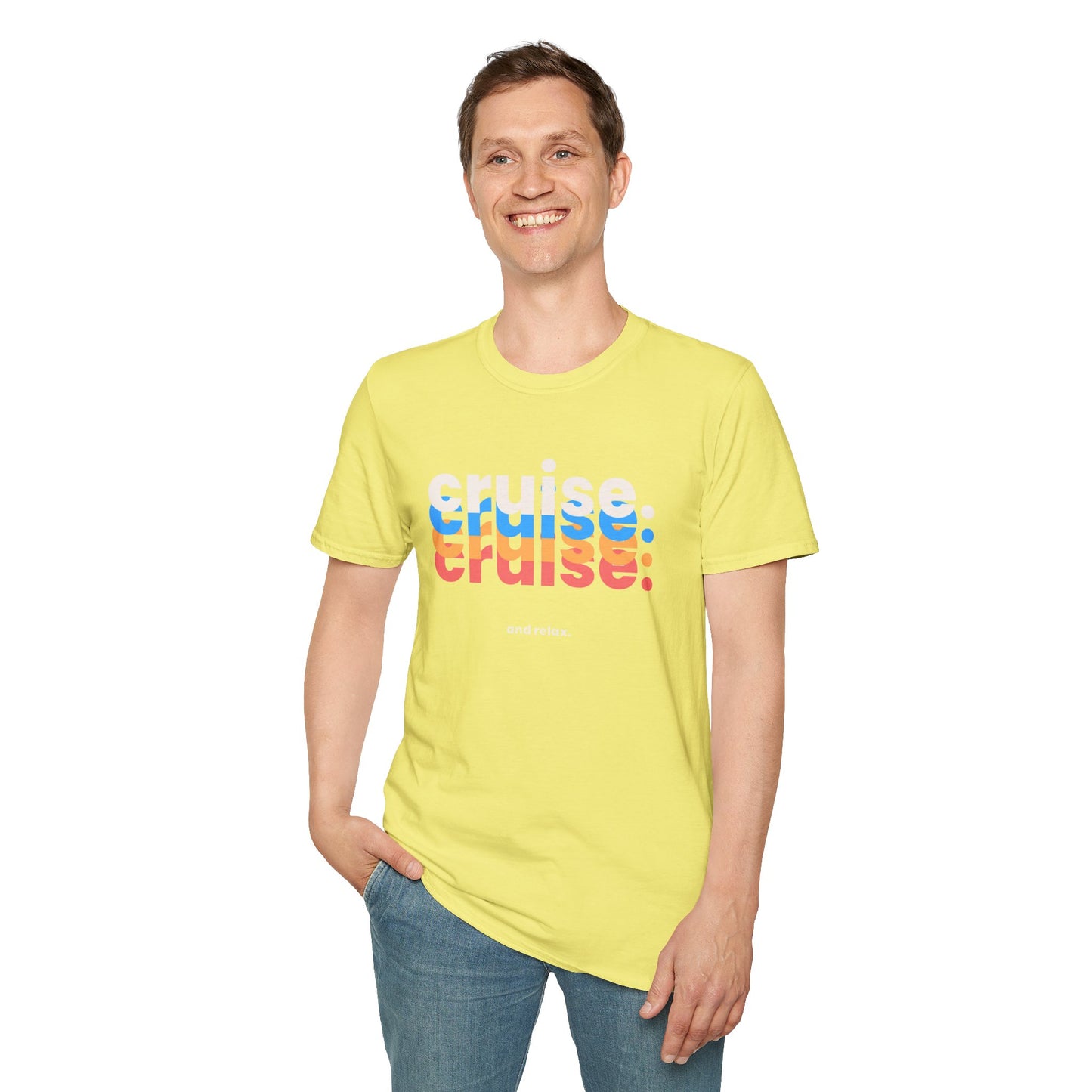 “Cruise and Relax" T-Shirt | Casual Cruise Vacation Tee for Men & Women