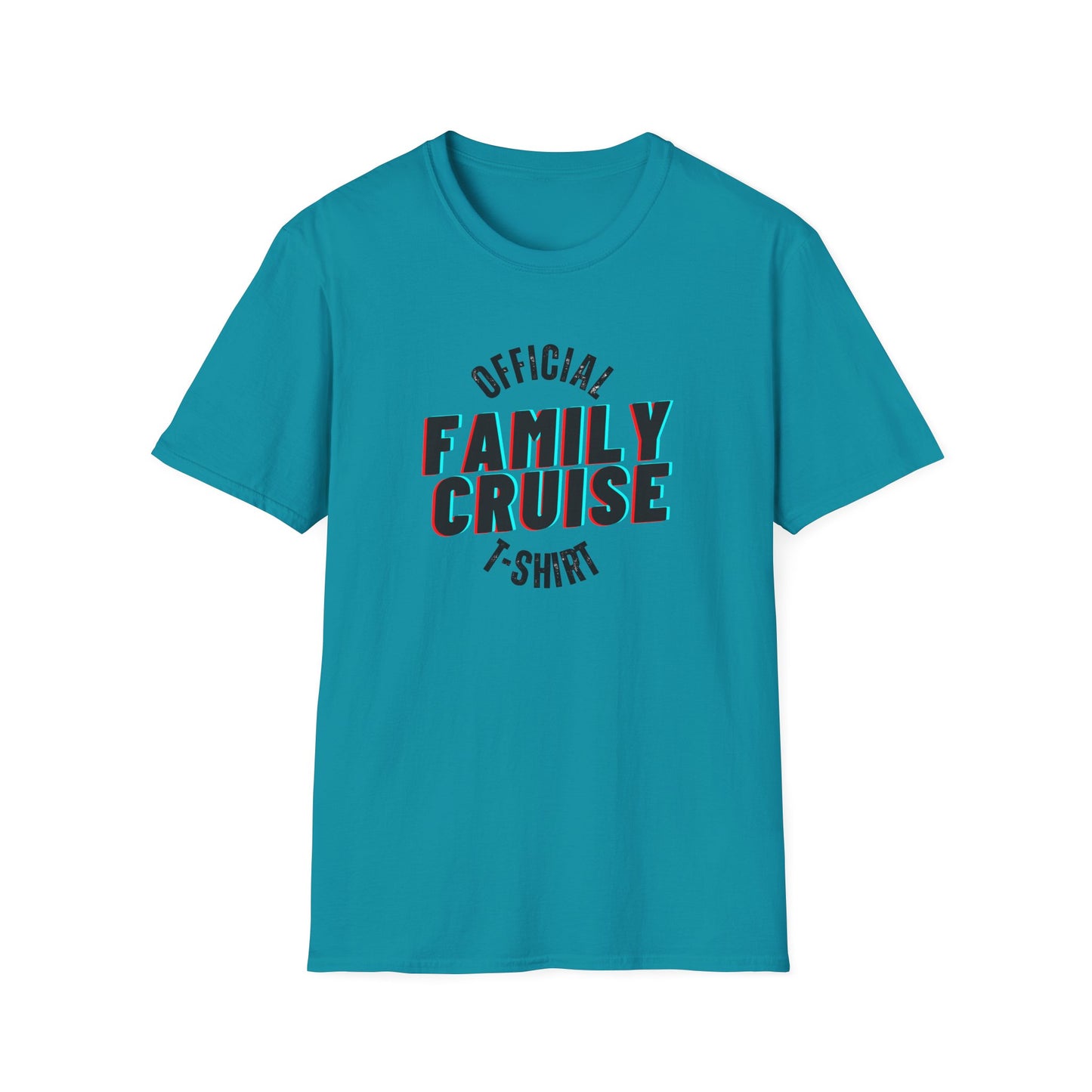 “Official Family Cruise" T-Shirt | 1980s Retro Cruise Tee for Families & Groups