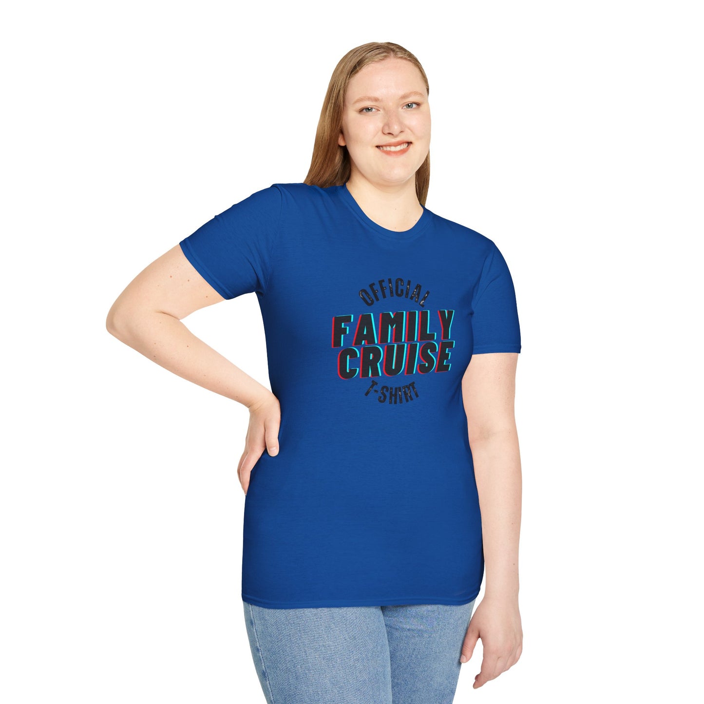 “Official Family Cruise" T-Shirt | 1980s Retro Cruise Tee for Families & Groups