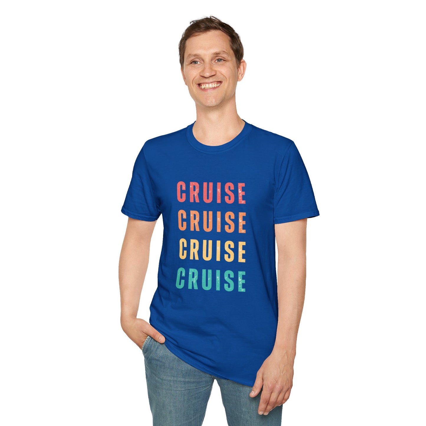 “Cruise Cruise Cruise Cruise" T-Shirt | Fun Multicolor Cruise Vacation Tee