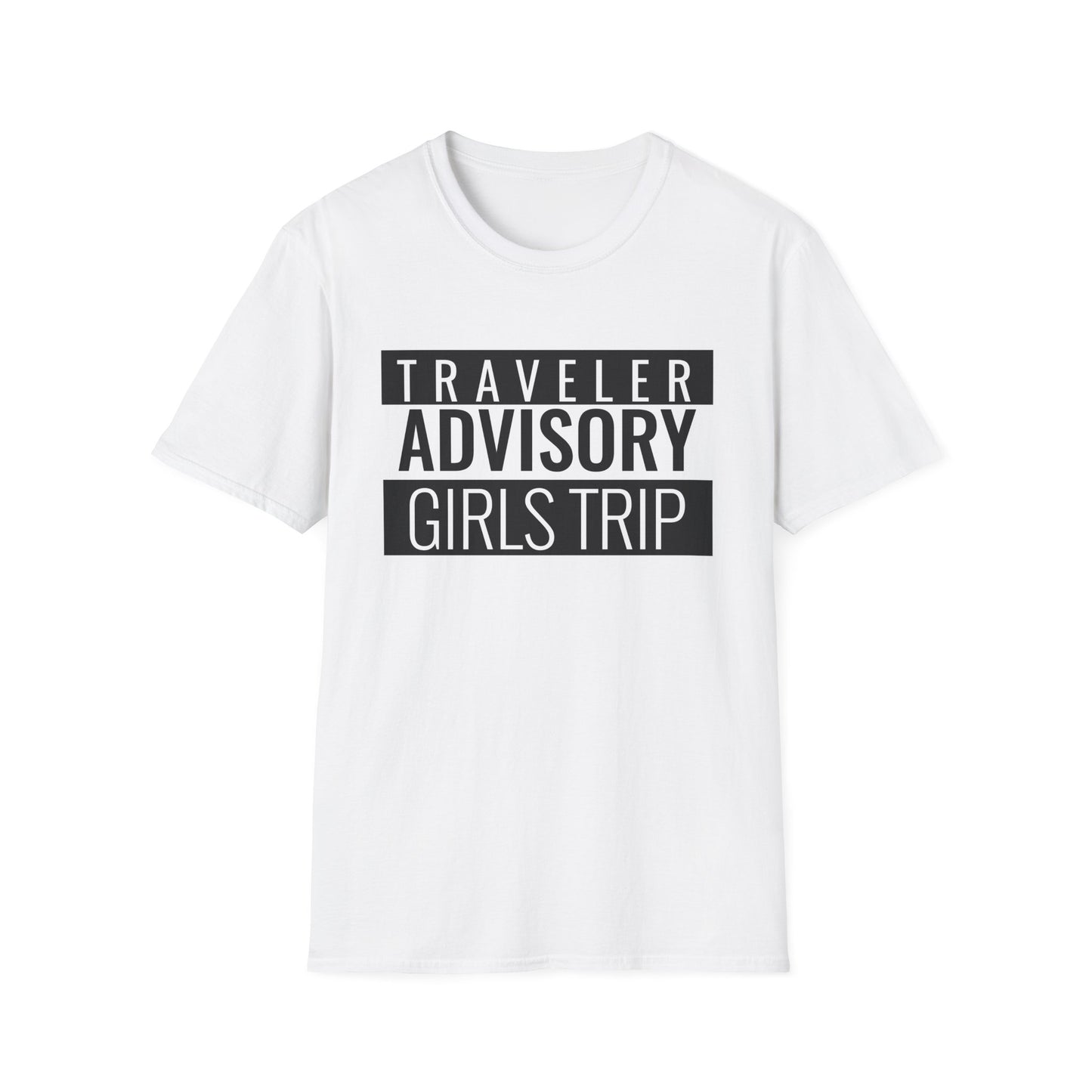 “Traveler Advisory Girls Trip" T-Shirt | Fun Cruise Shirt for Women & Squads