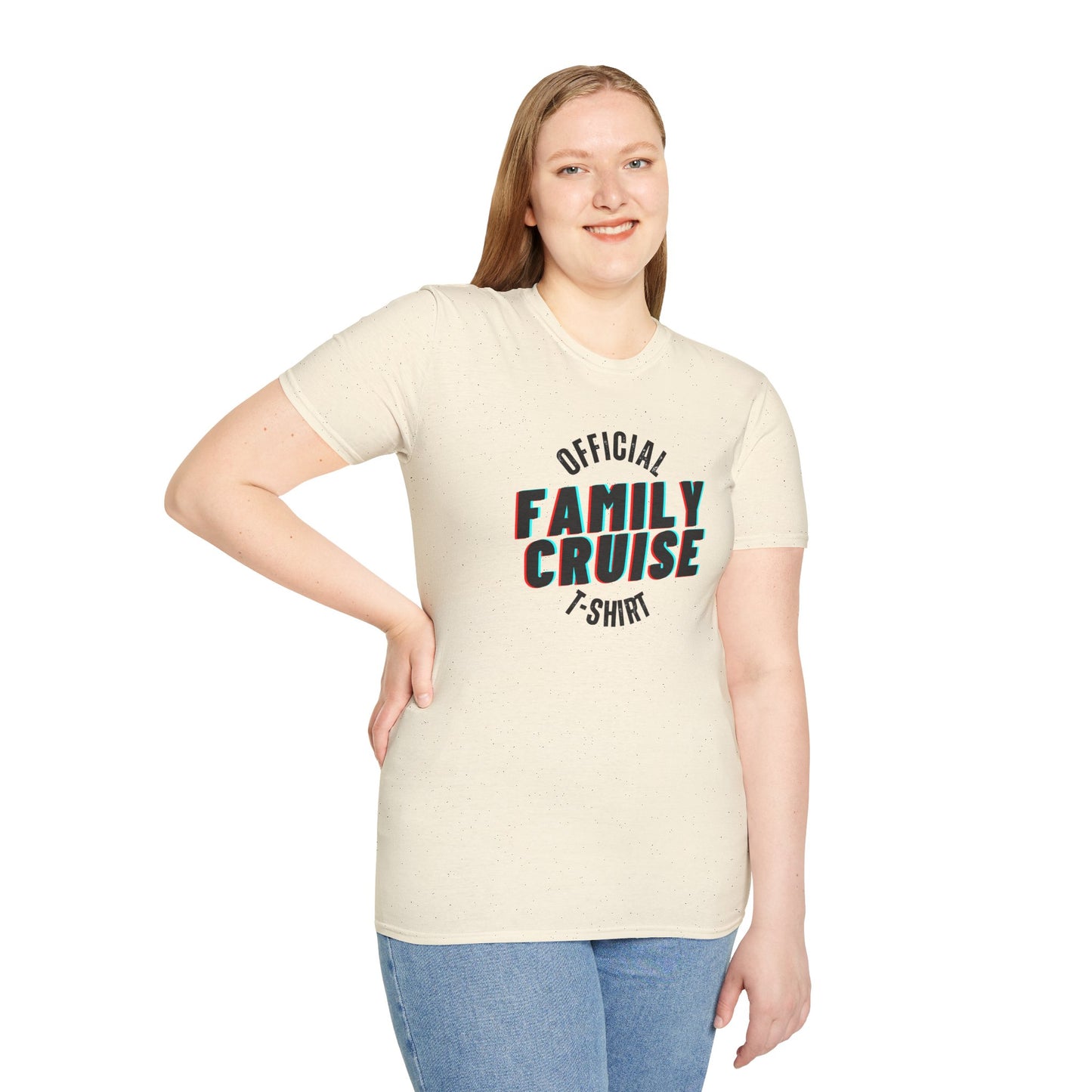 “Official Family Cruise" T-Shirt | 1980s Retro Cruise Tee for Families & Groups