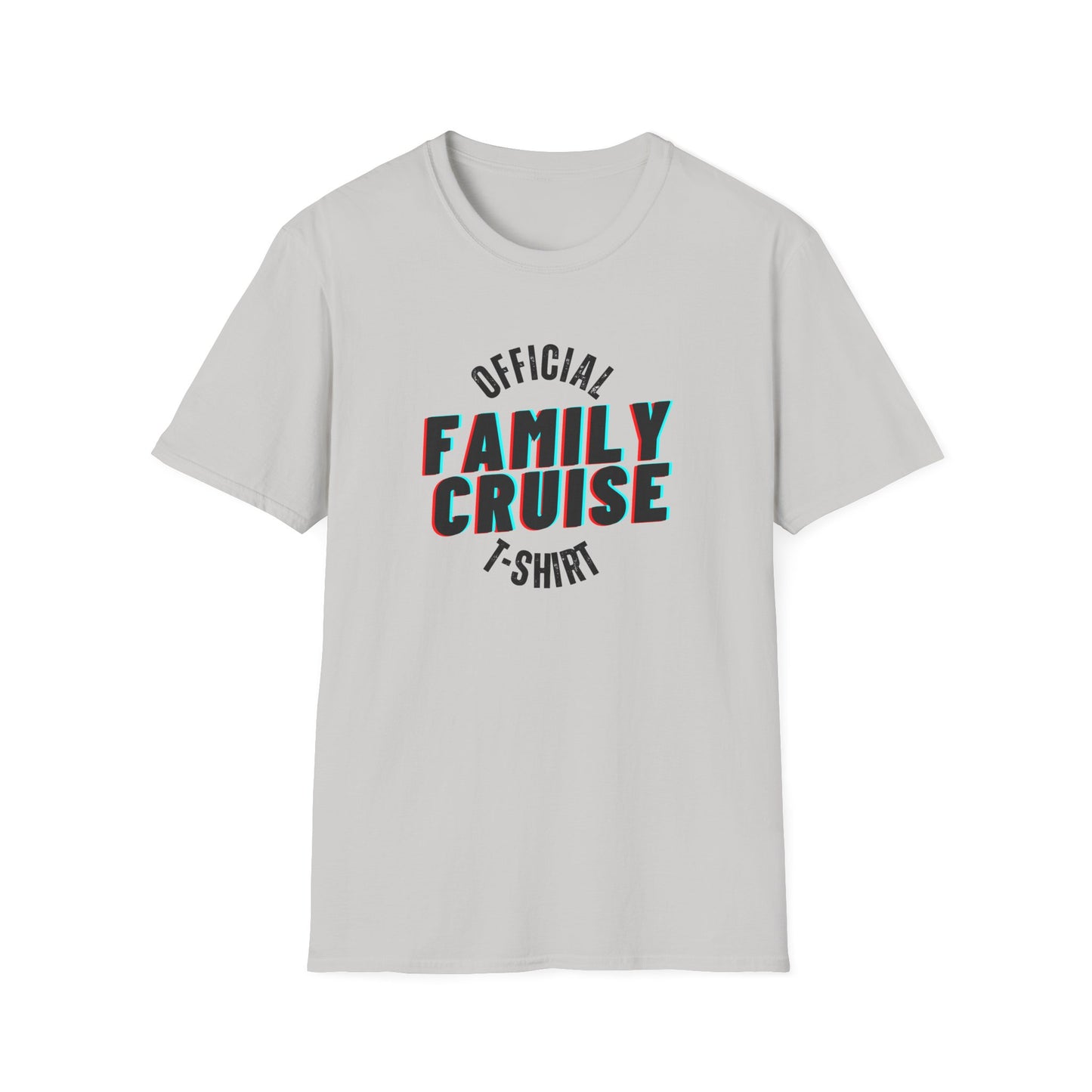 “Official Family Cruise" T-Shirt | 1980s Retro Cruise Tee for Families & Groups