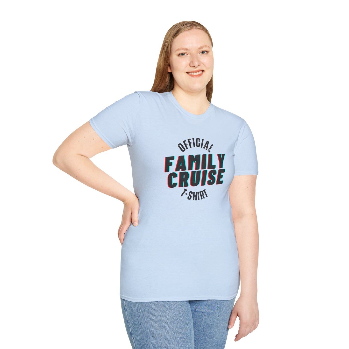 “Official Family Cruise" T-Shirt | 1980s Retro Cruise Tee for Families & Groups