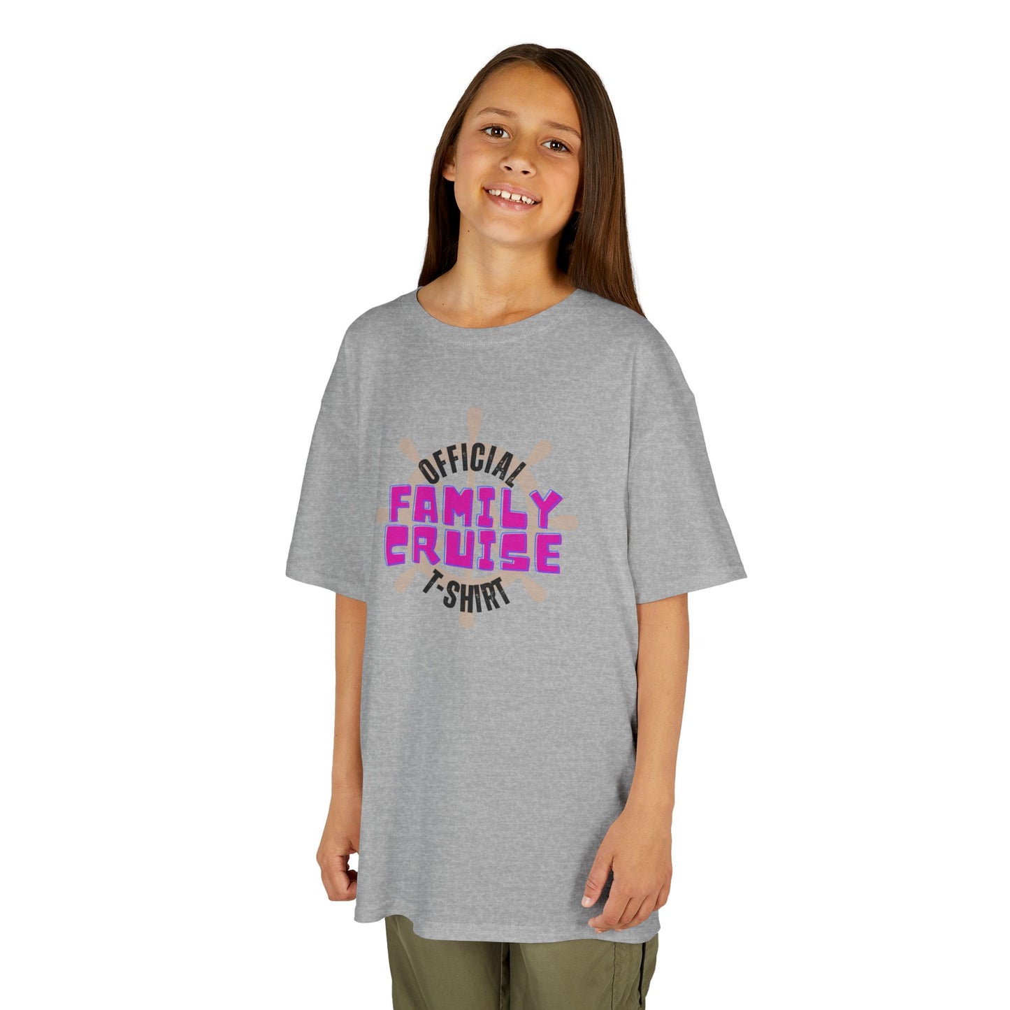 "Official Family Cruise Shirt" (1960s Style) Kids Heavy Cotton Tee
