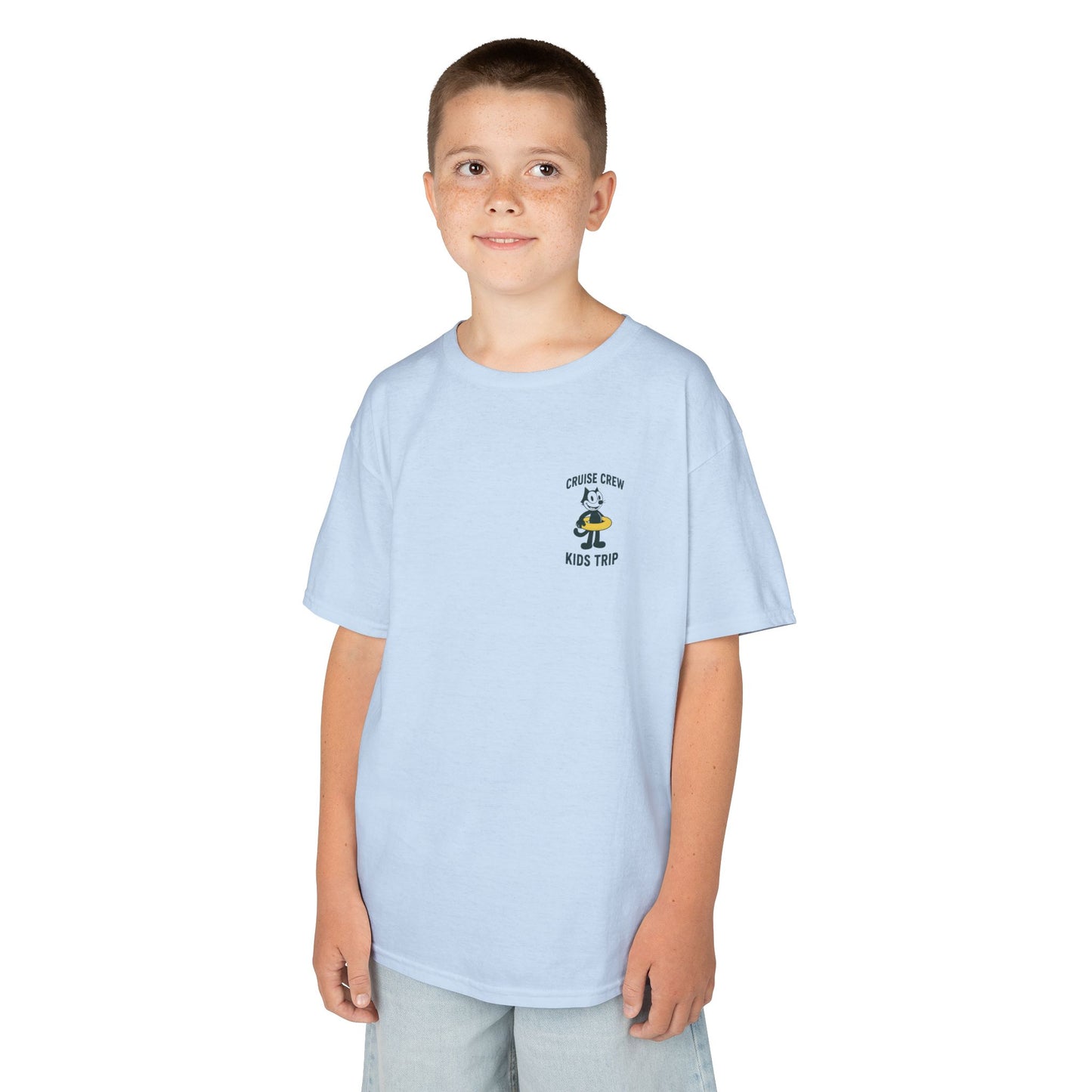 Cruise Crew – Kids Trip Beach Vintage Cartoon T-Shirt (Public Domain Felix the Cat)