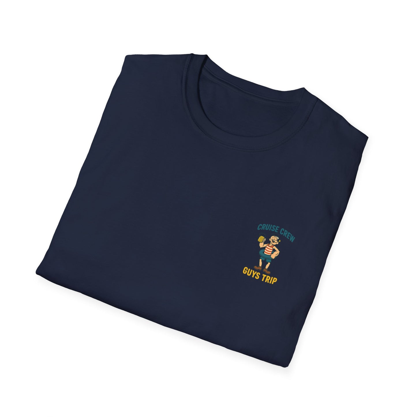 Cruise Crew – Guys Trip Ship Deck Vintage Cartoon T-Shirt (Public Domain Popeye)