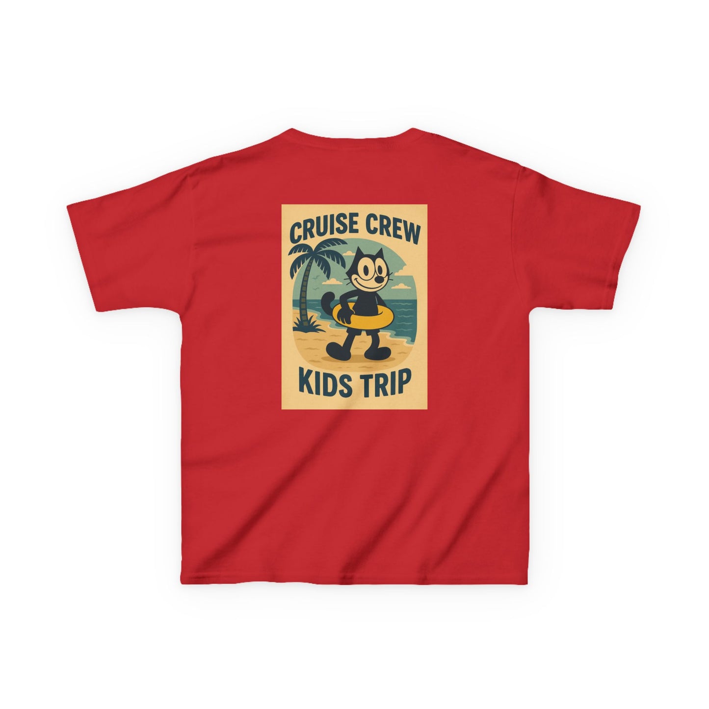 Cruise Crew – Kids Trip Beach Vintage Cartoon T-Shirt (Public Domain Felix the Cat)