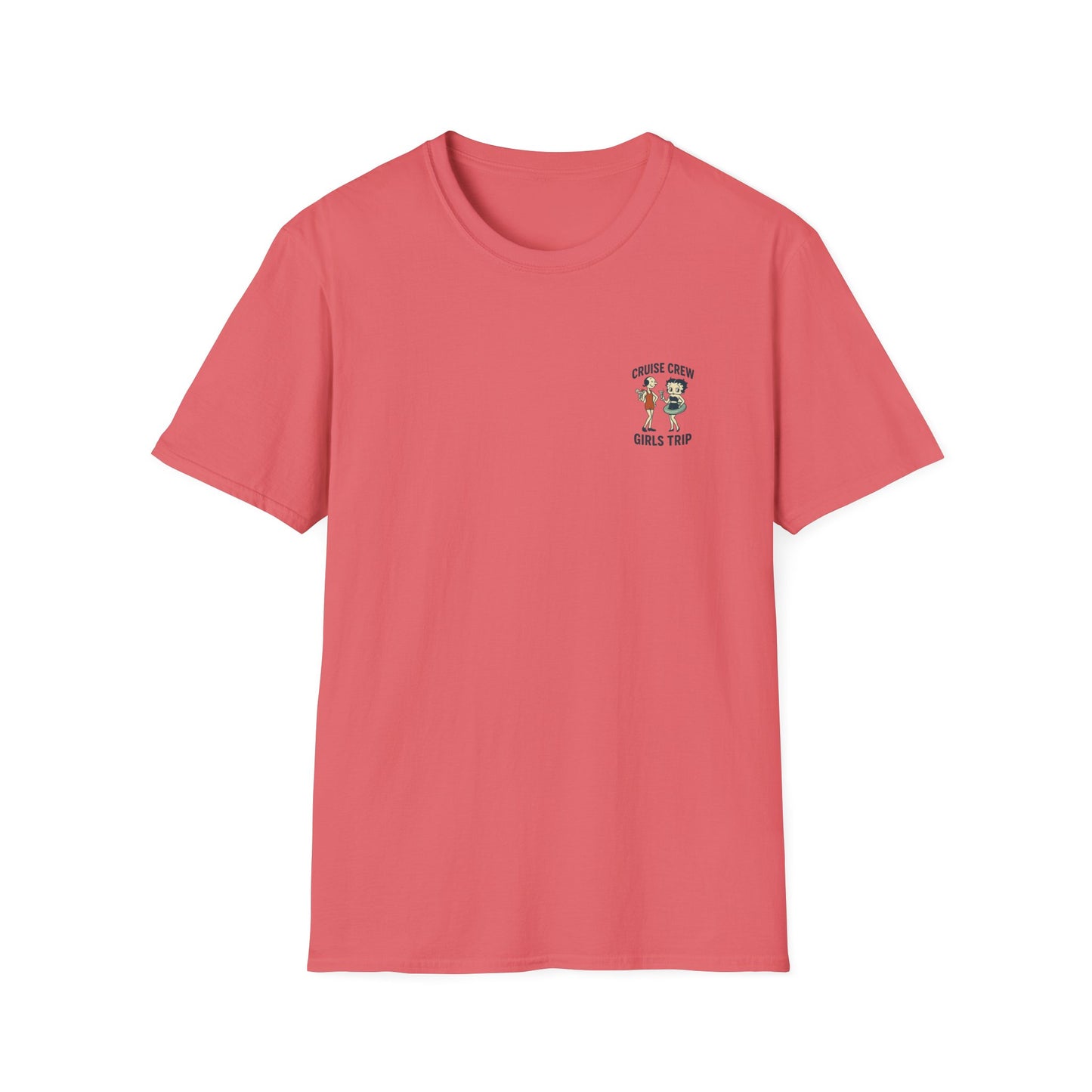 Cruise Crew – Girls Trip Ship Deck Vintage Cartoon T-Shirt (Public Domain Betty Boop & Olive Oyl)