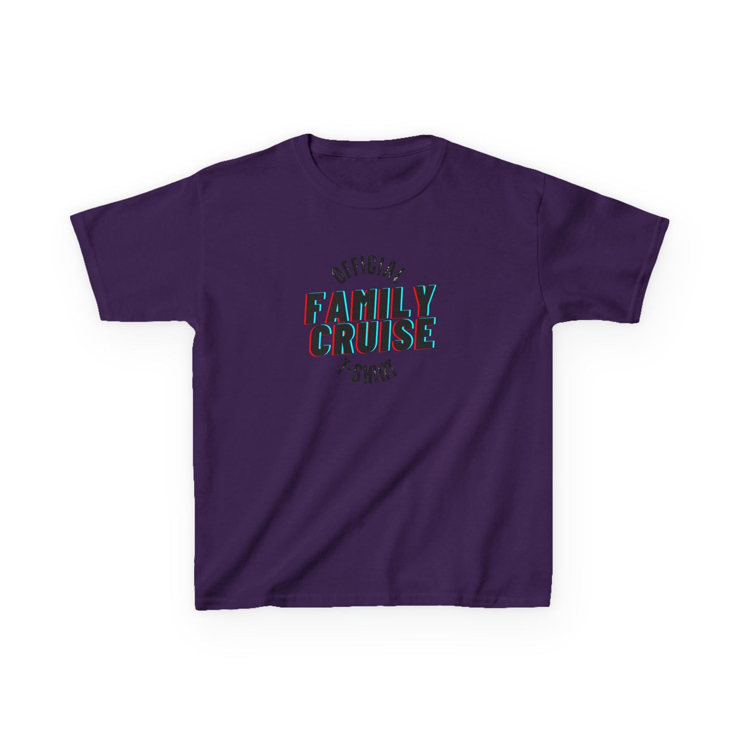 “Official Family Cruise" Kids T-Shirt | 1980s Retro Family Cruise Tee