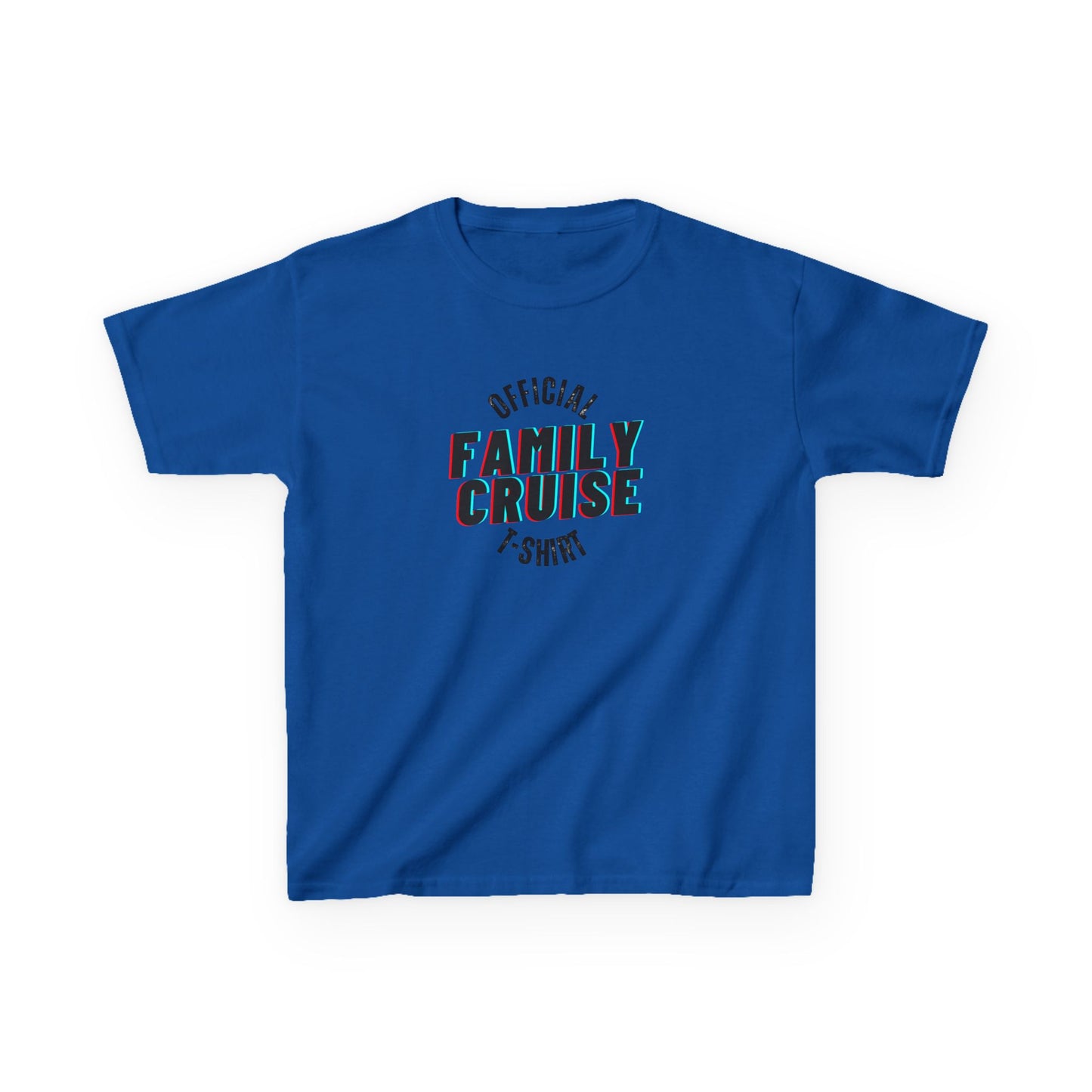 “Official Family Cruise" Kids T-Shirt | 1980s Retro Family Cruise Tee