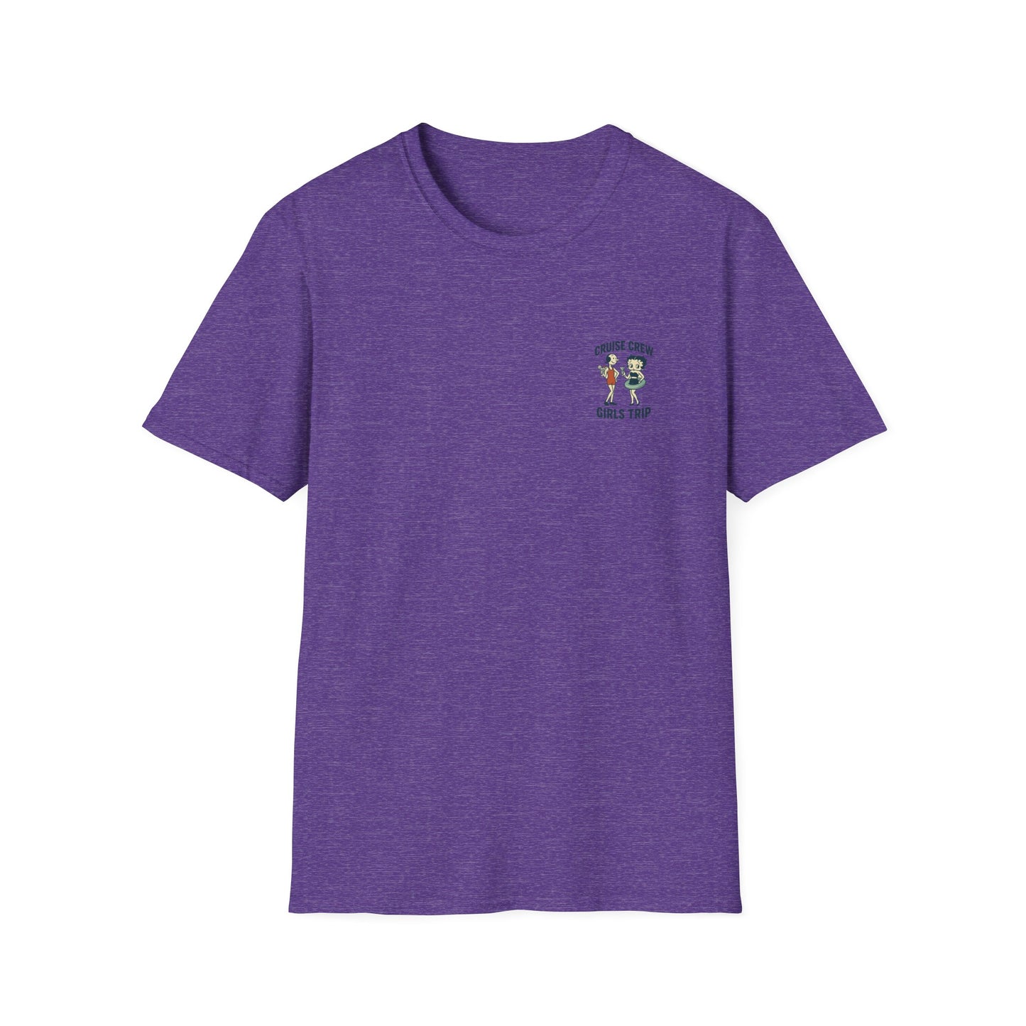 Cruise Crew – Girls Trip Beach Vintage Cartoon T-Shirt (Public Domain Betty Boop & Olive Oyl)