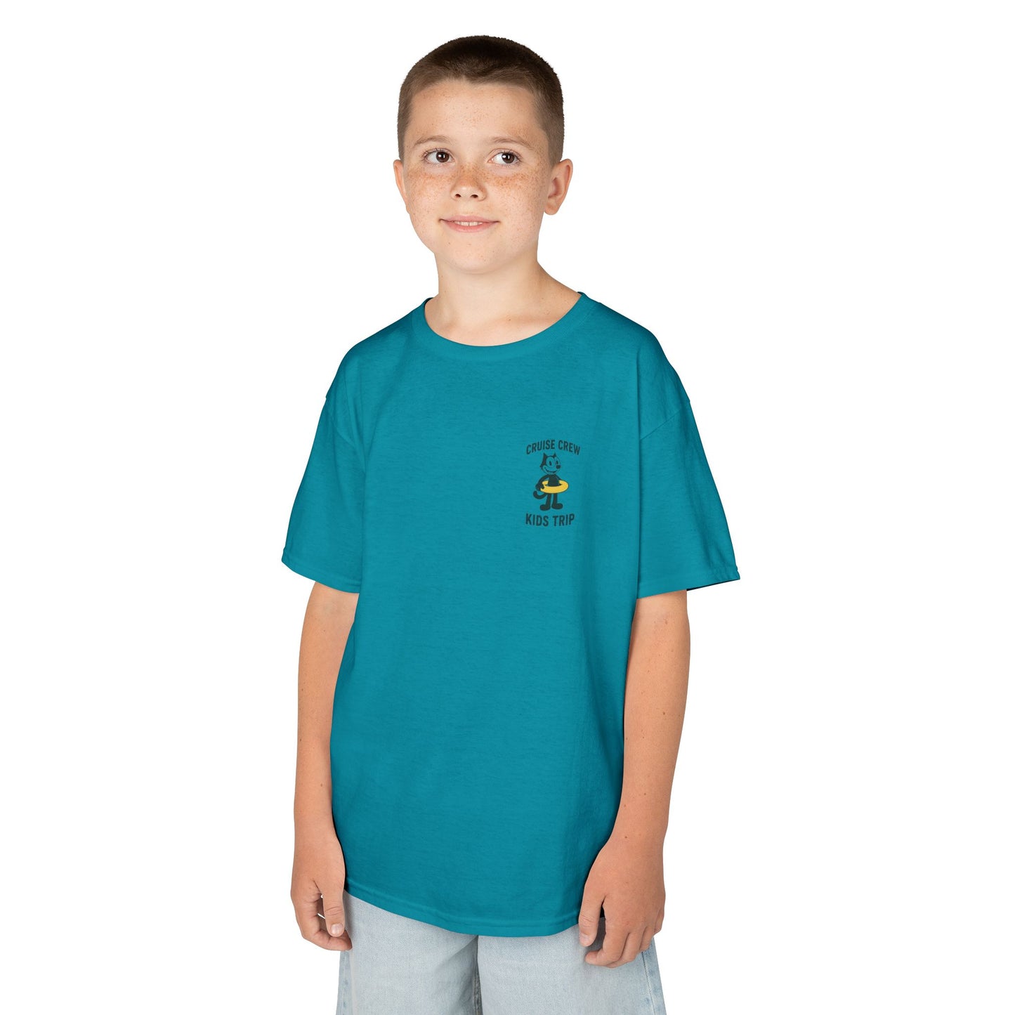 Cruise Crew – Kids Trip Beach Vintage Cartoon T-Shirt (Public Domain Felix the Cat)