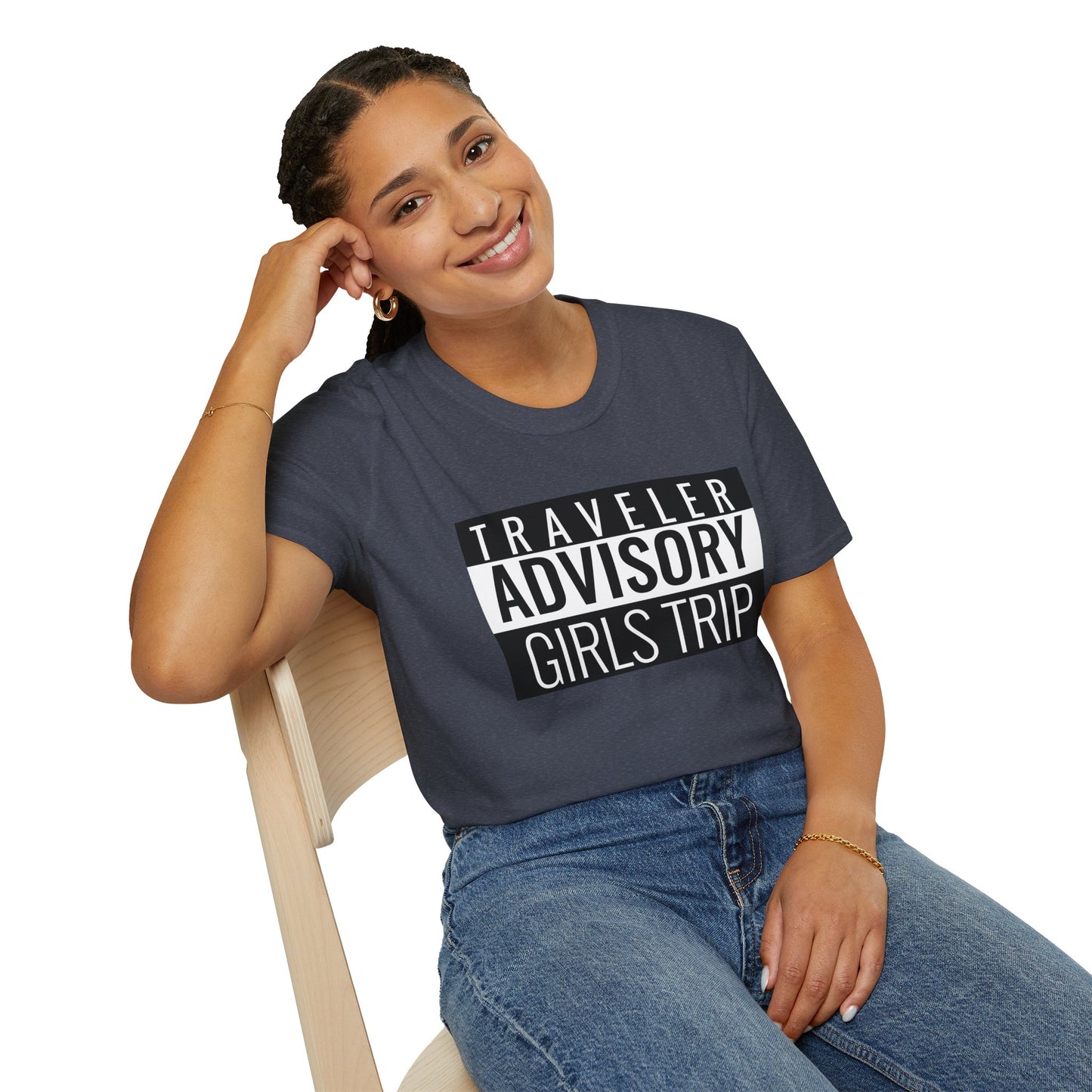 “Traveler Advisory Girls Trip" T-Shirt | Fun Cruise Shirt for Women & Squads