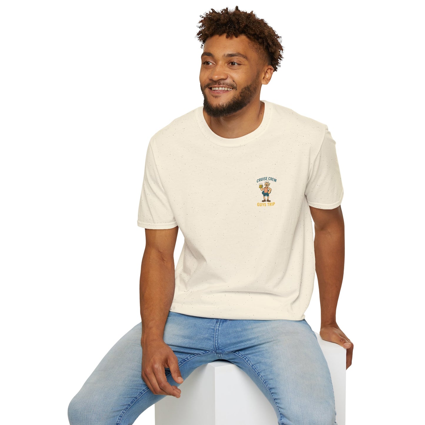 Cruise Crew – Guys Trip Ship Deck Vintage Cartoon T-Shirt (Public Domain Popeye)