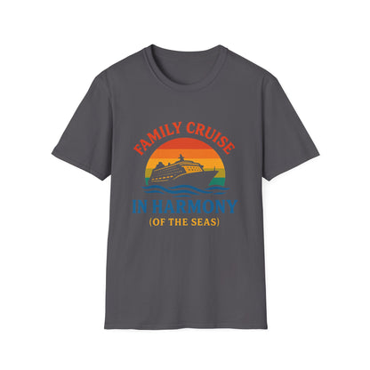 “In Harmony (of the Seas)" Family Cruise T-Shirt | Matching Family Cruise Shirt for Adults