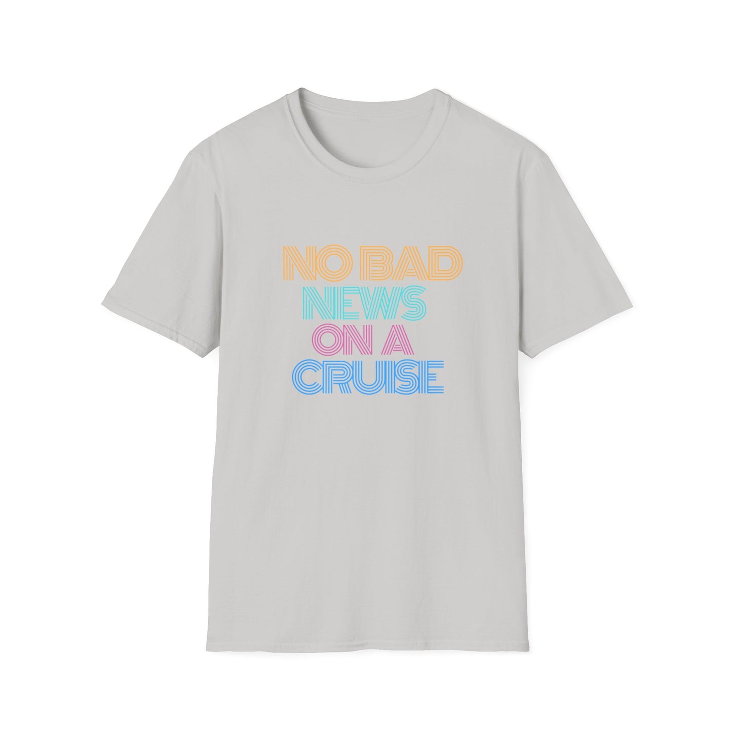 “No Bad News on a Cruise" T-Shirt | Fun Cruise Vacation Tee for Men & Women”