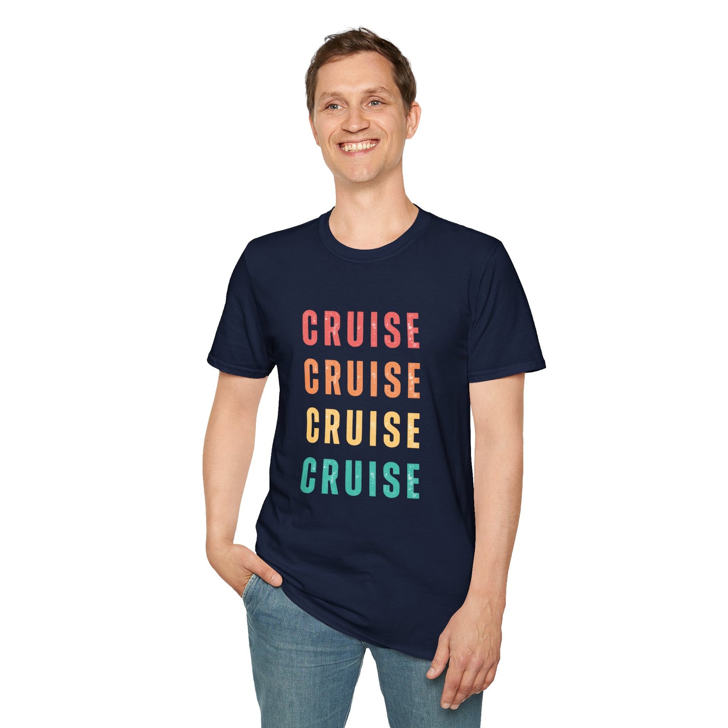“Cruise Cruise Cruise Cruise" T-Shirt | Fun Multicolor Cruise Vacation Tee