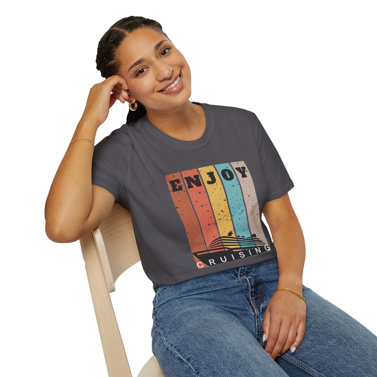 “Enjoy Cruising" T-Shirt | Classic Cruise Vacation Tee for Men & Women