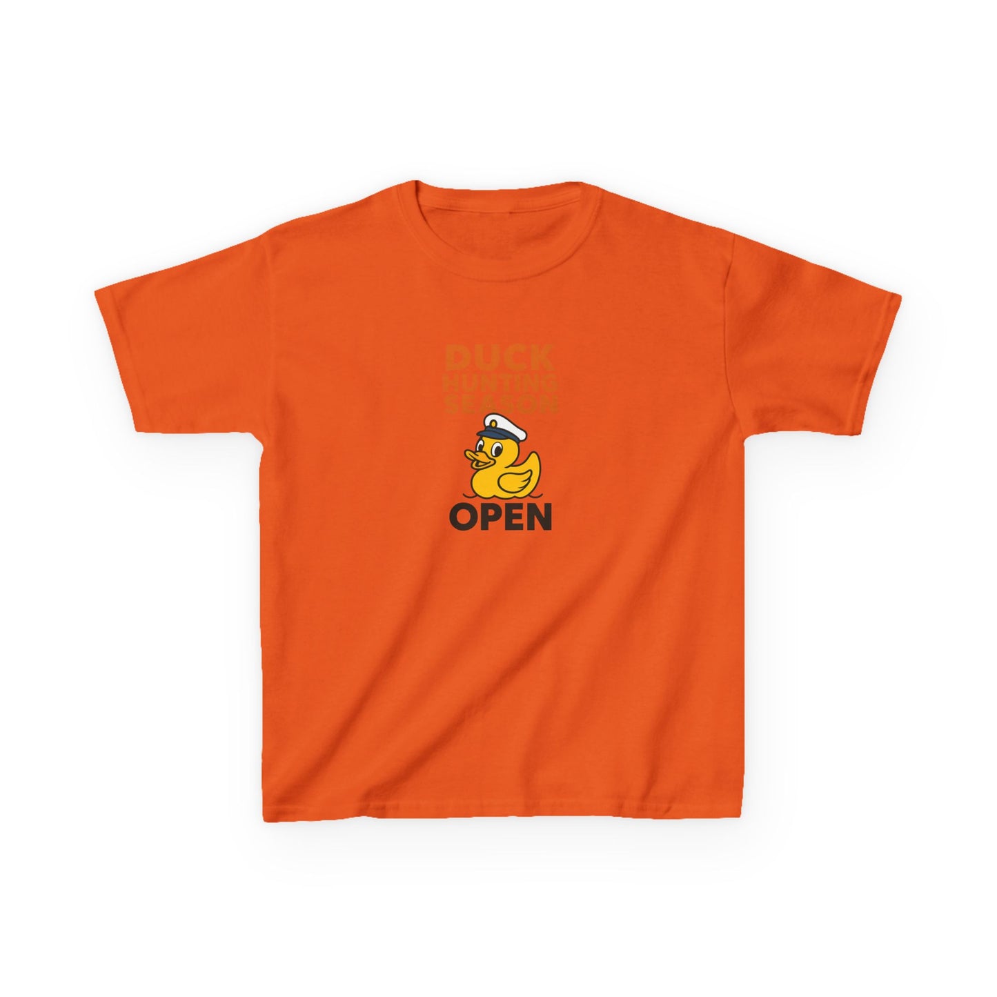 Duck Hunting Season Open – Retro Rubber Duck Captain Kids Cruise T-Shirt