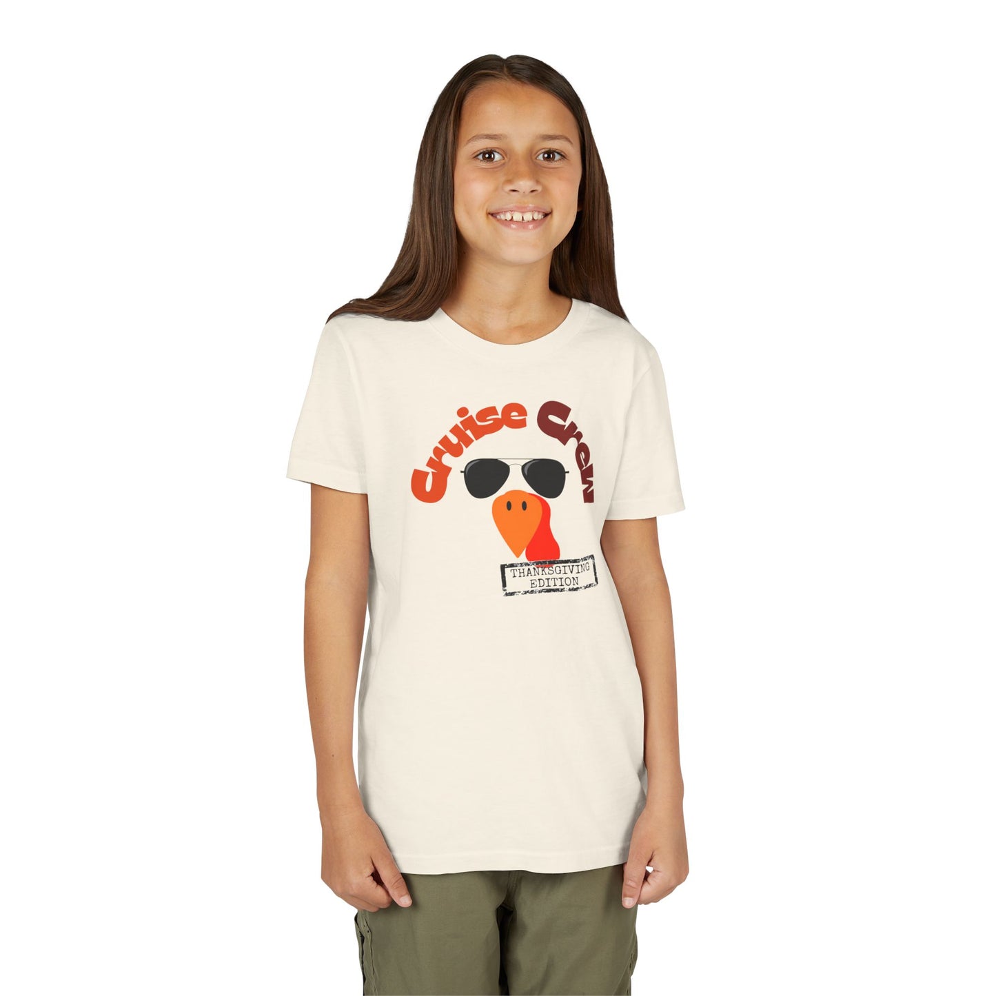 “Cruise Crew Thanksgiving Edition" Kids T-Shirt | Holiday Family Cruise Shirt