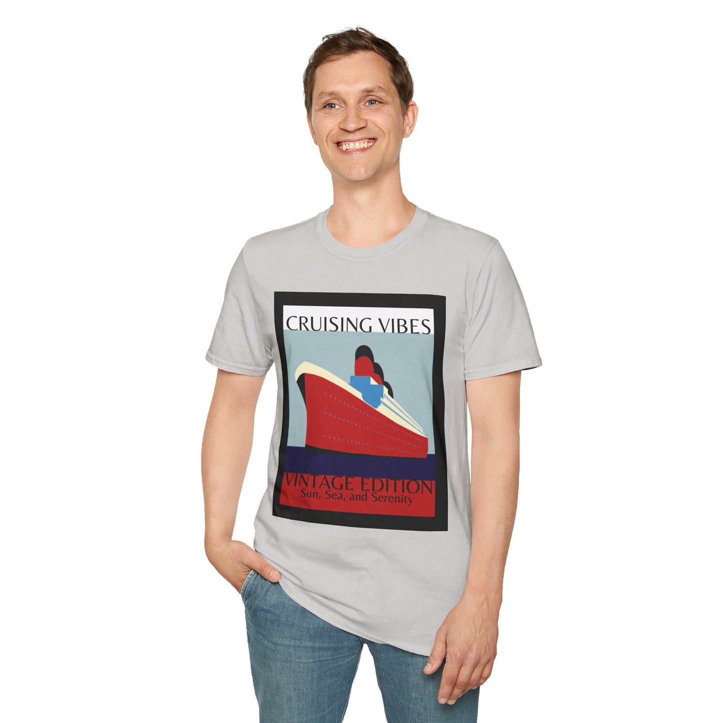 “Cruising Vibes" T-Shirt | Relaxed Cruise Vacation Tee for Men & Women